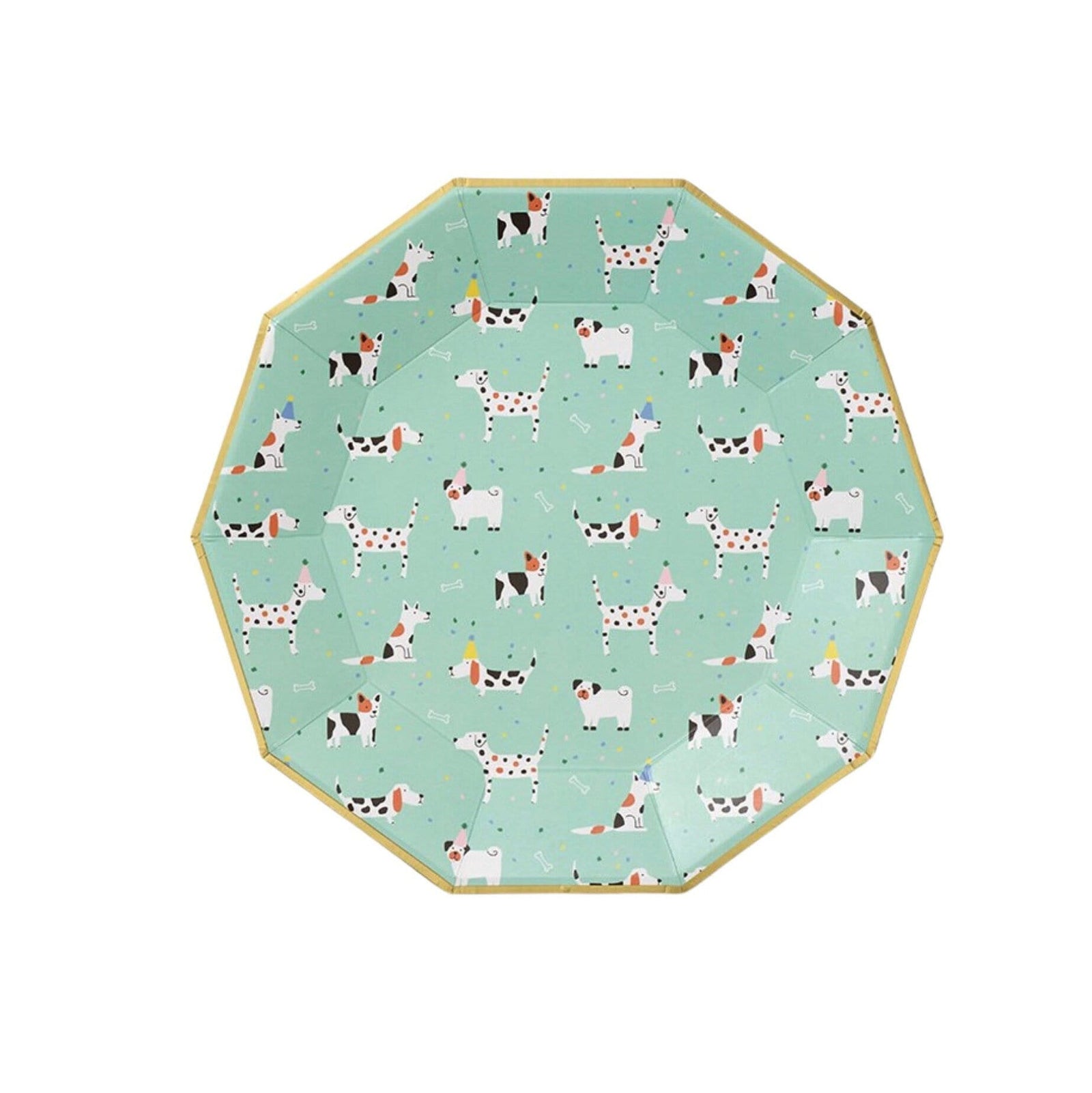 Blue Puppy Party Plates - Stesha Party