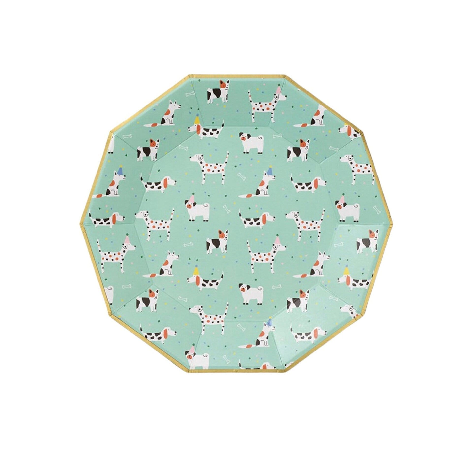 Blue Puppy Party Plates - Stesha Party