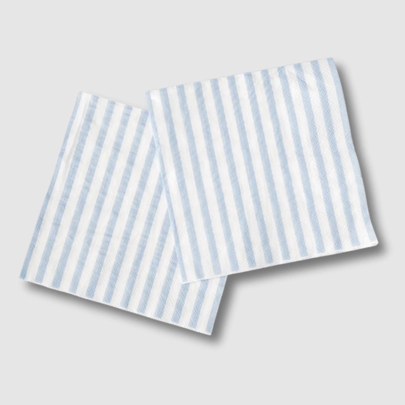 Blue Stripe Luncheon Napkins 16ct - Stesha Party