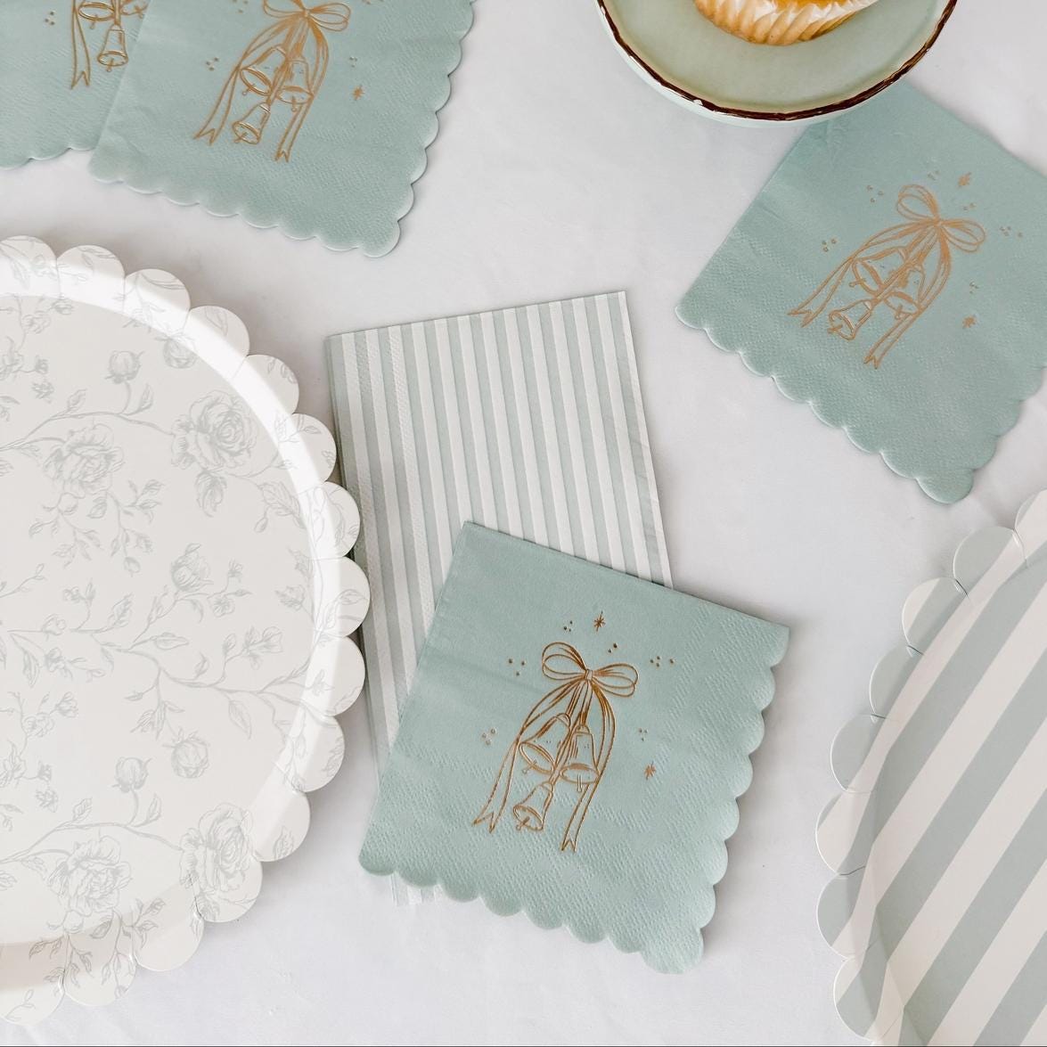 Blue Stripe Napkins 24ct - Stesha Party