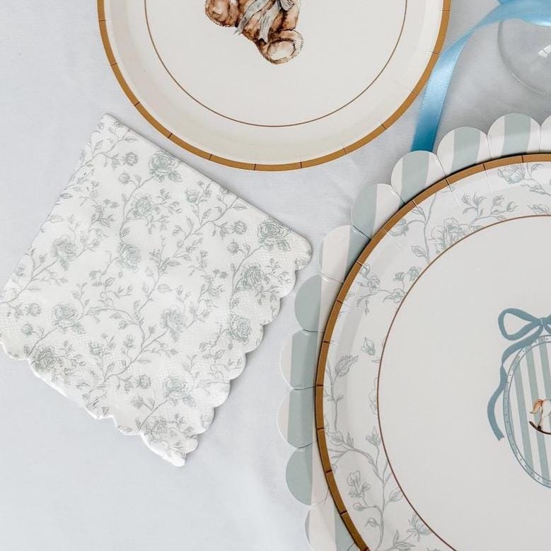 Blue Toile Napkins 24ct - Stesha Party