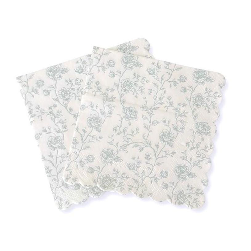 Blue Toile Napkins 24ct - Stesha Party