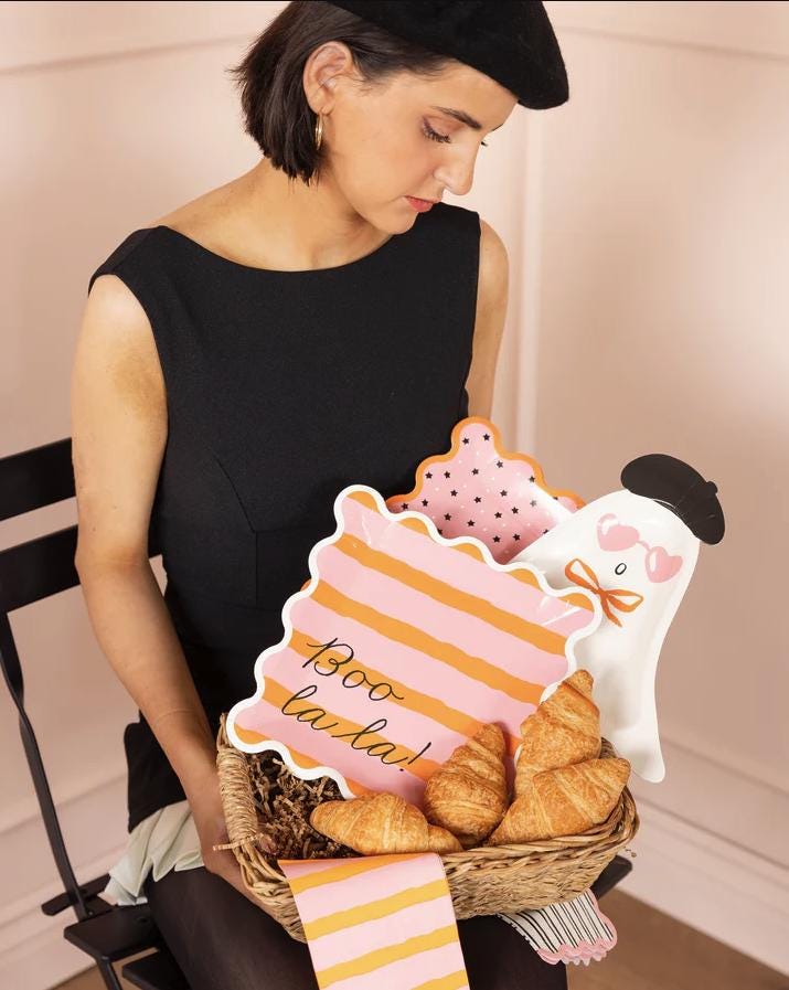 Boo La La Ghost Plates 8ct - Stesha Party