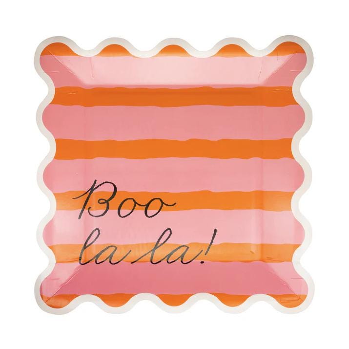 Boo La La Halloween Plates 8ct - Stesha Party