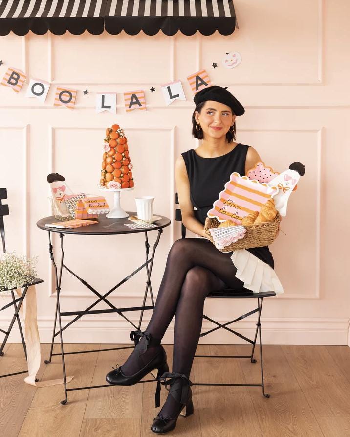 Boo La La Halloween Plates 8ct - Stesha Party