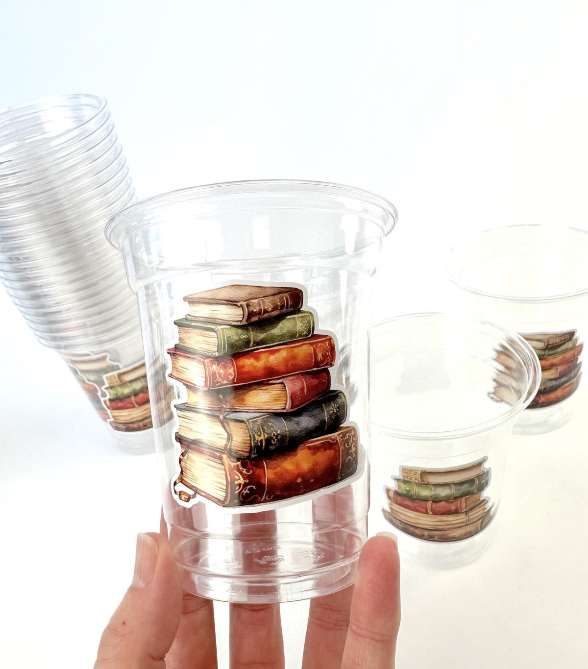 Book Club Party Cups 24ct 12oz Plastic Cups - Stesha Party