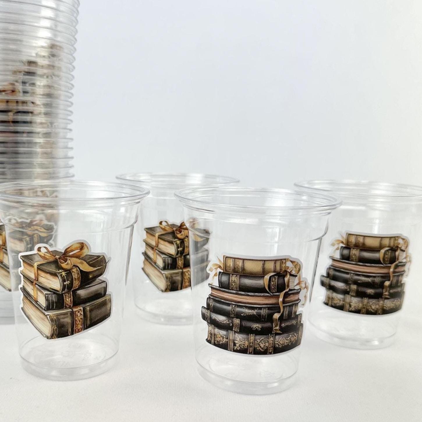 Book Themed Party Cups 24ct 12oz - Stesha Party