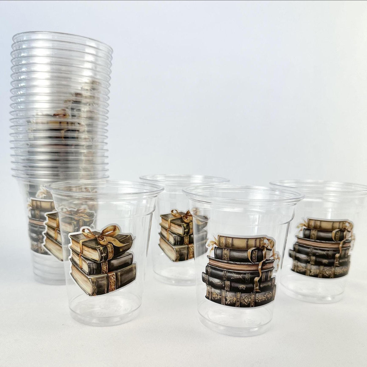 Book Themed Party Cups 24ct 12oz - Stesha Party
