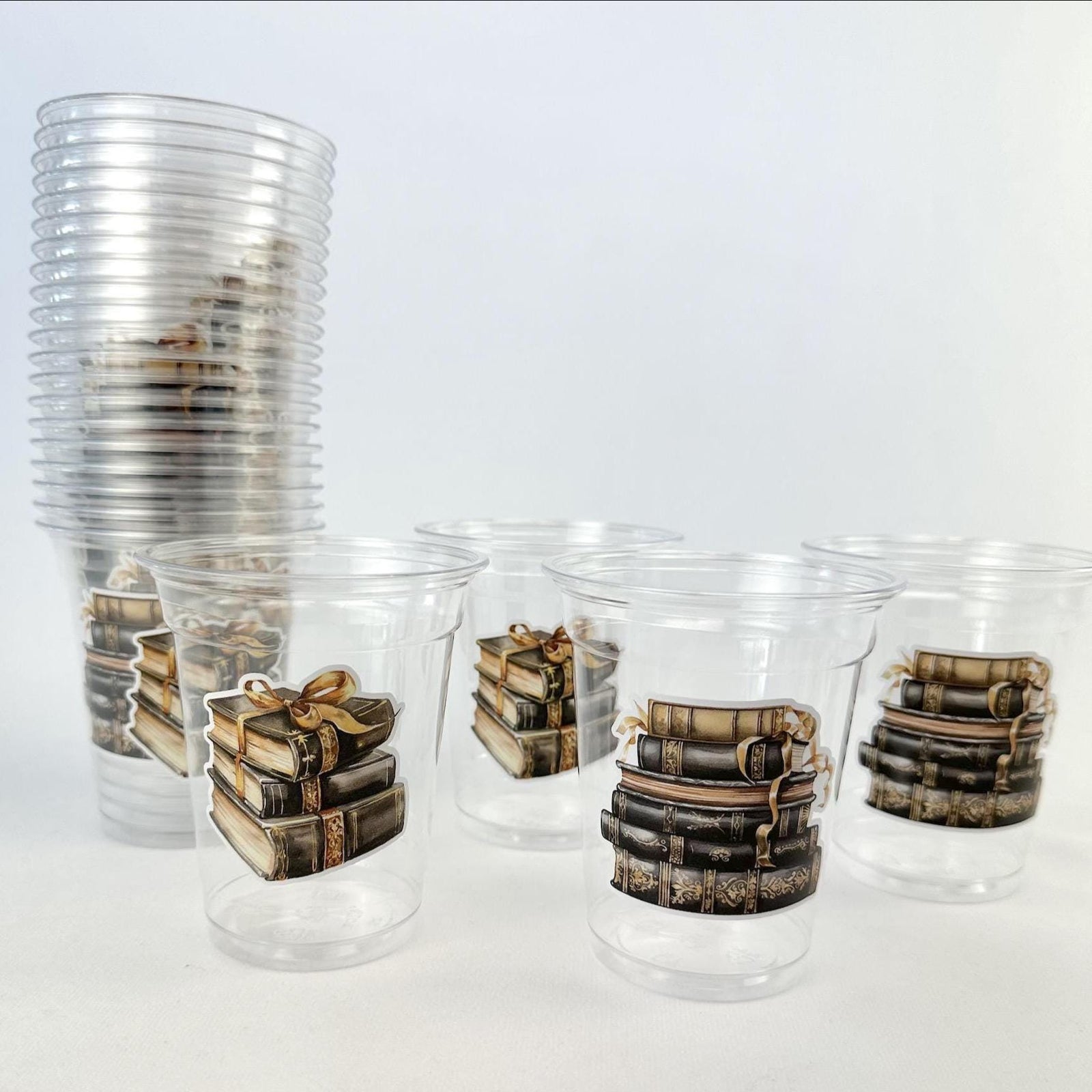 Book Themed Party Cups 24ct 12oz - Stesha Party