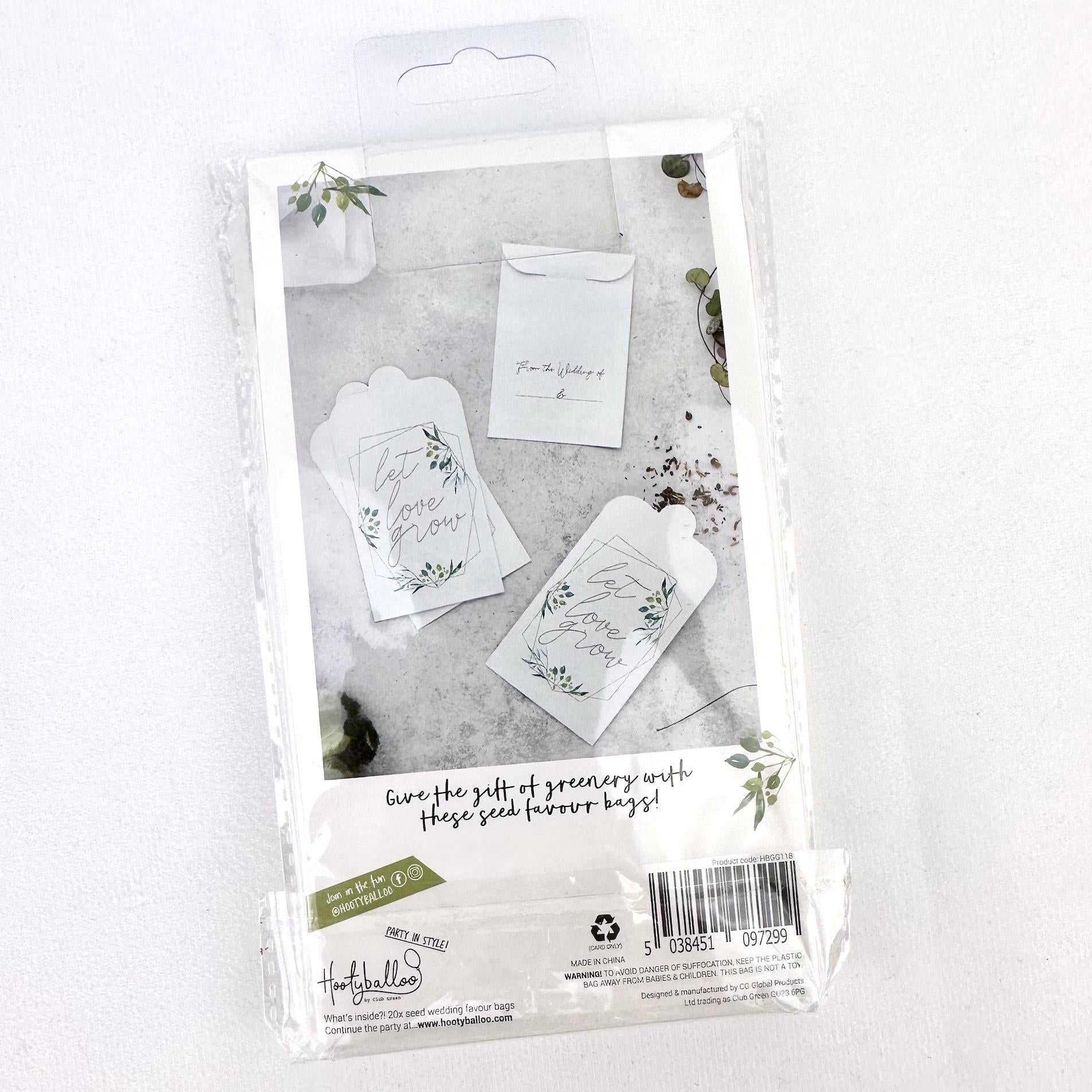 Botanical Wedding Seed Bags 20ct - Stesha Party
