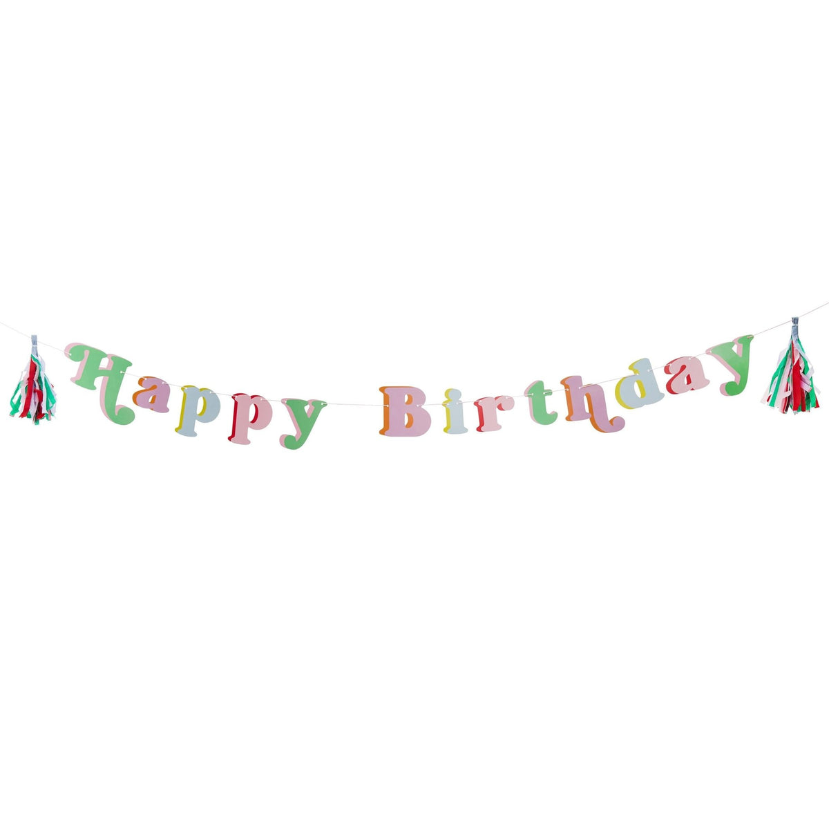 Bright Party Happy Birthday Banner 6.5ft - Stesha Party