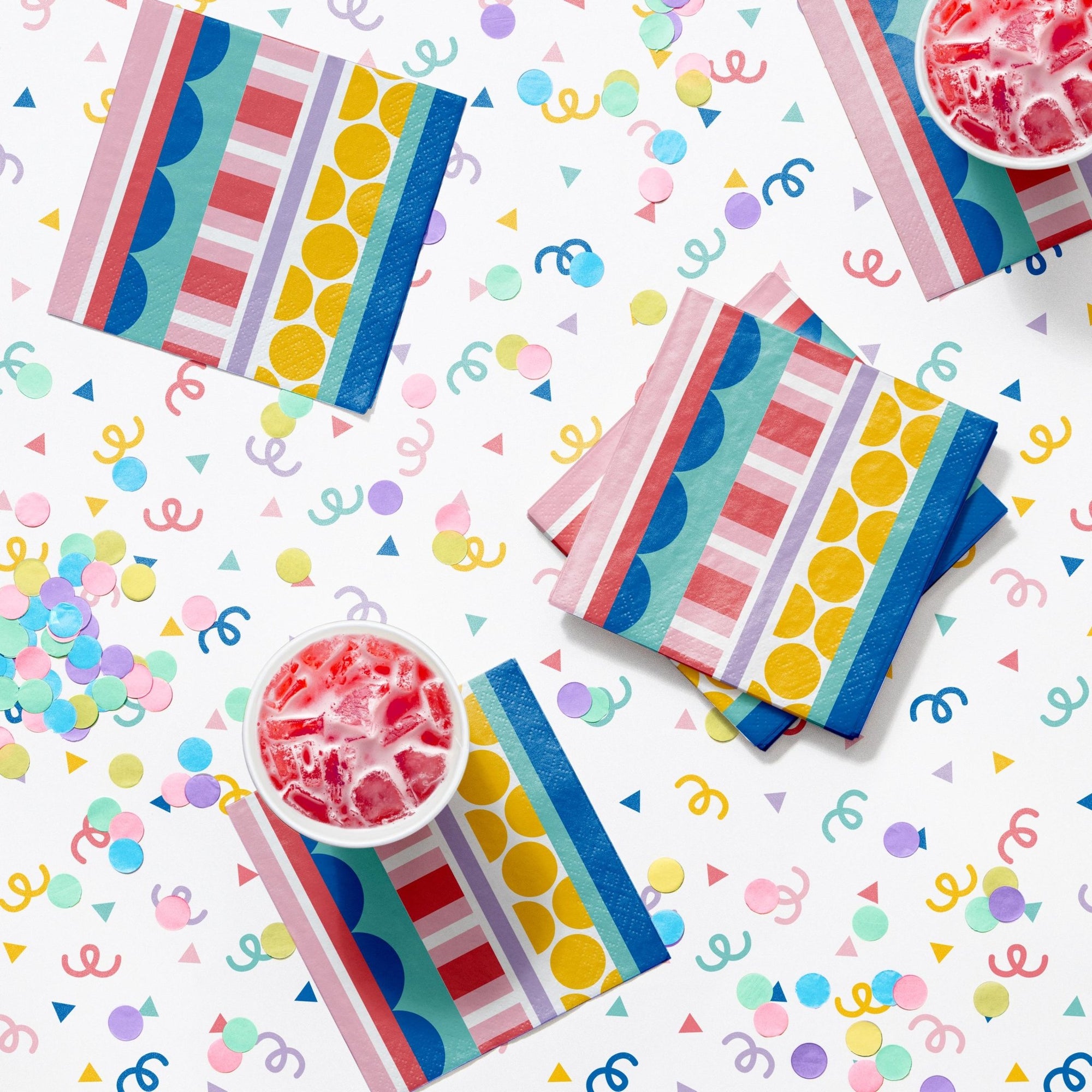 Bright Patterned Paper Napkins - Stesha Party