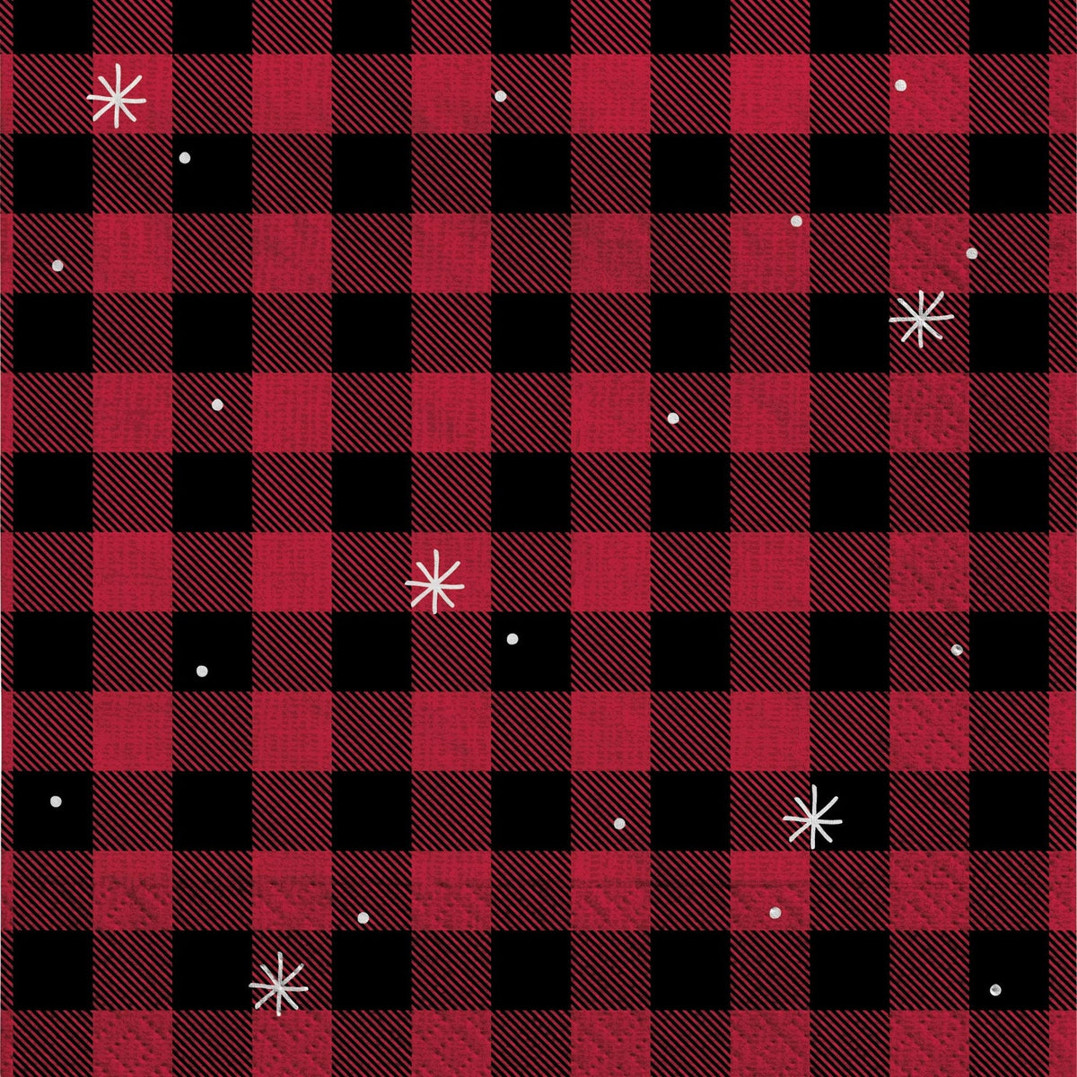 Buffalo Plaid Holiday Party Supplies 40ct - Stesha Party