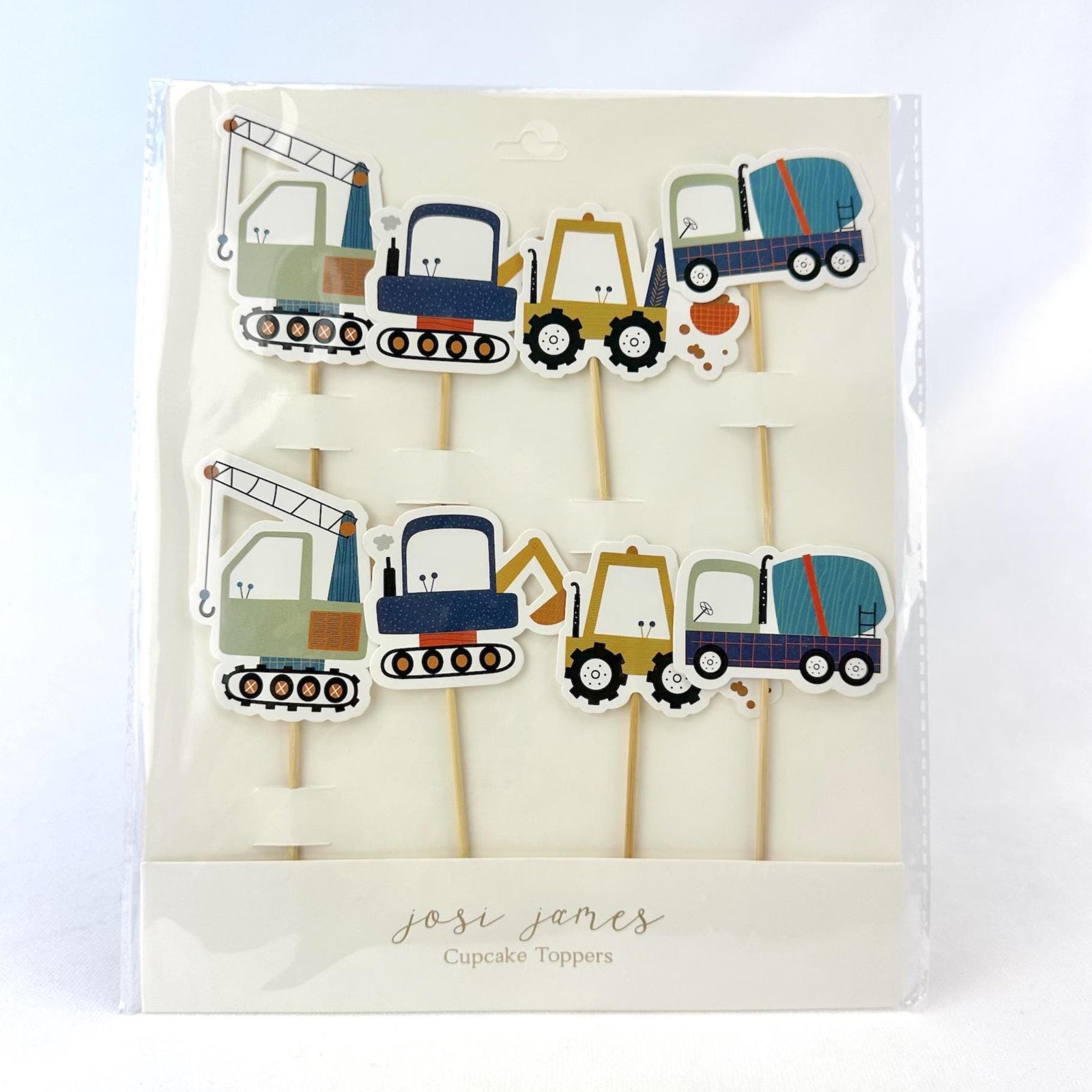 Builder Cupcake Toppers 8ct - Stesha Party