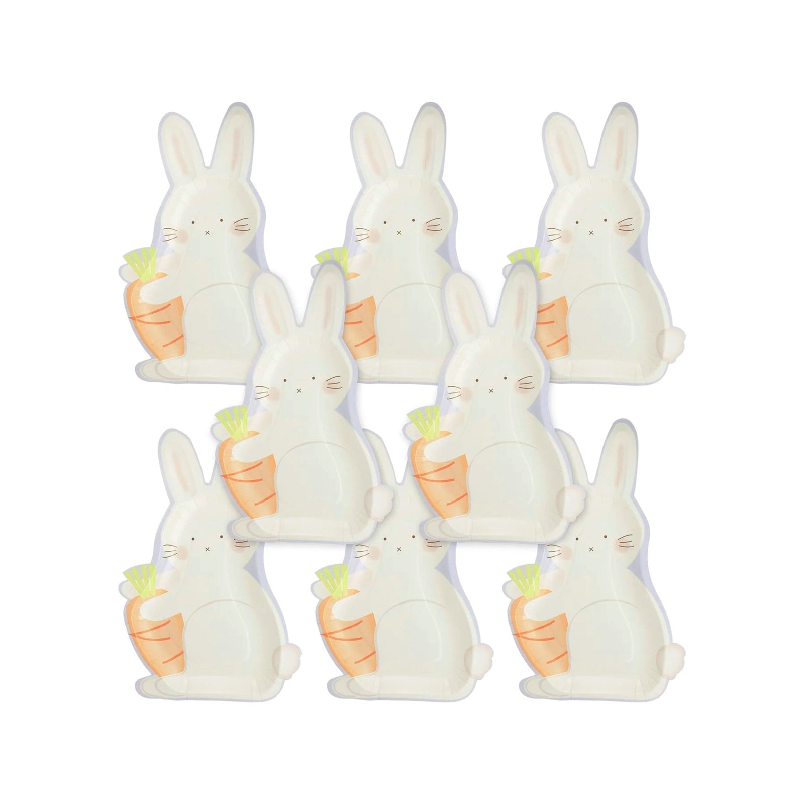 Bunny & Carrot Paper Plates - Stesha Party