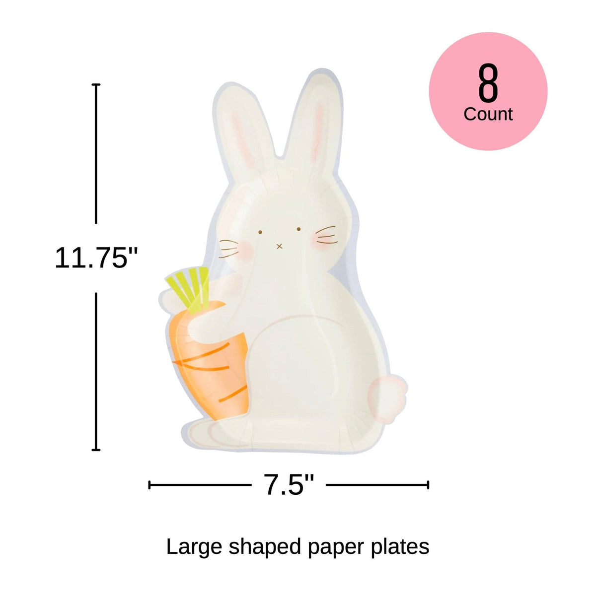 Bunny & Carrot Paper Plates - Stesha Party