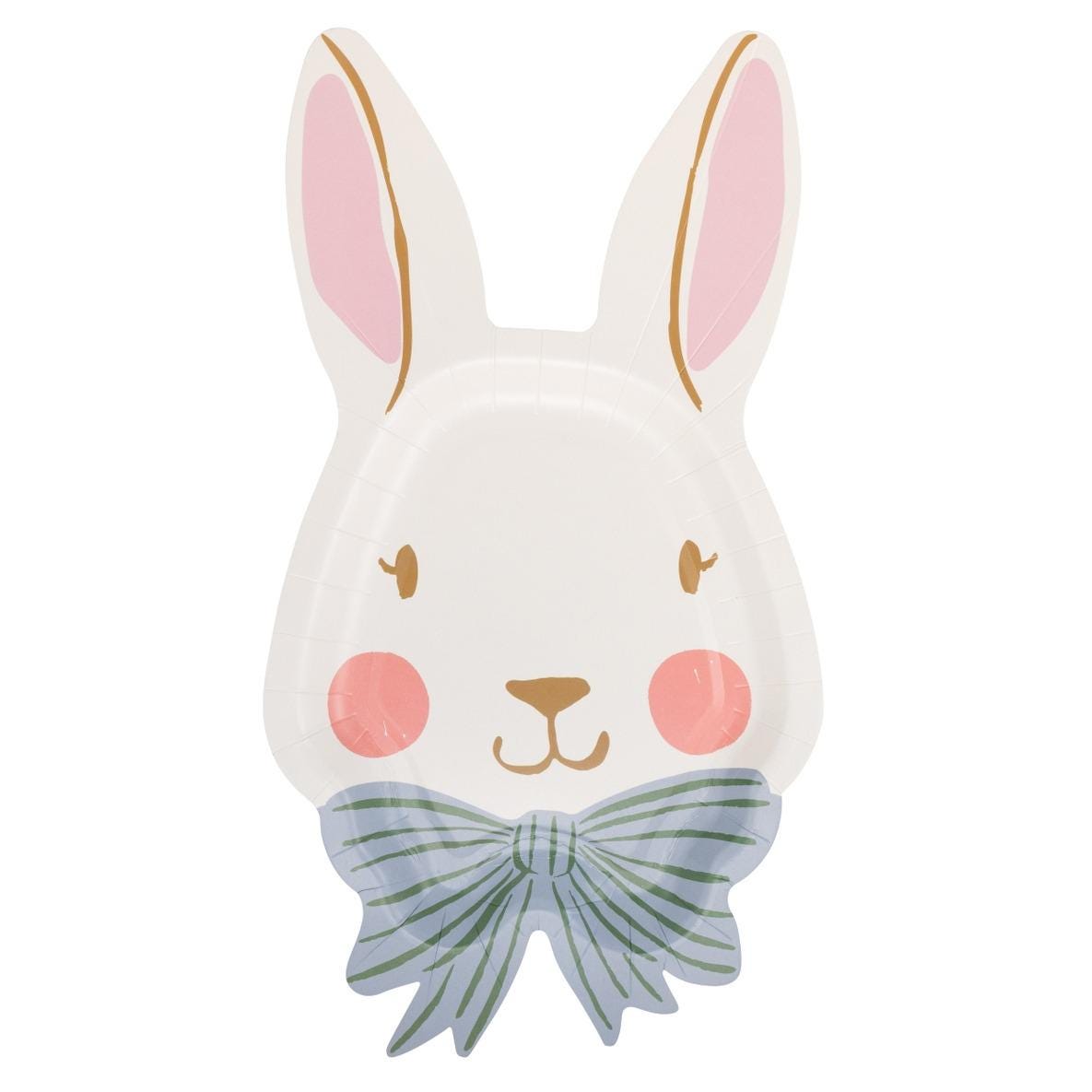 Bunny Face Shaped Plates 8ct - Stesha Party