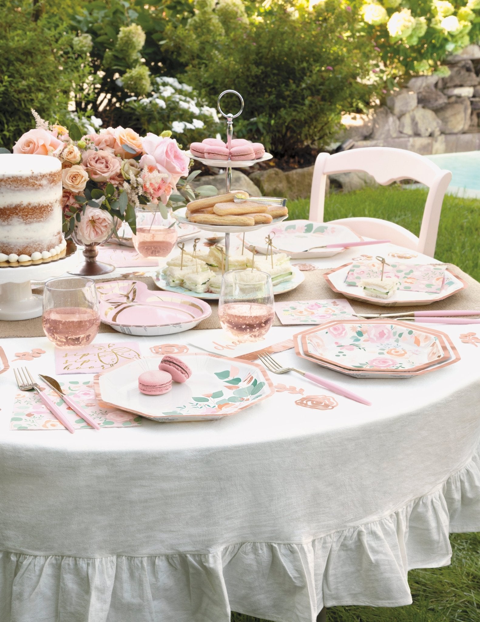 Burlap Table Runner - Stesha Party