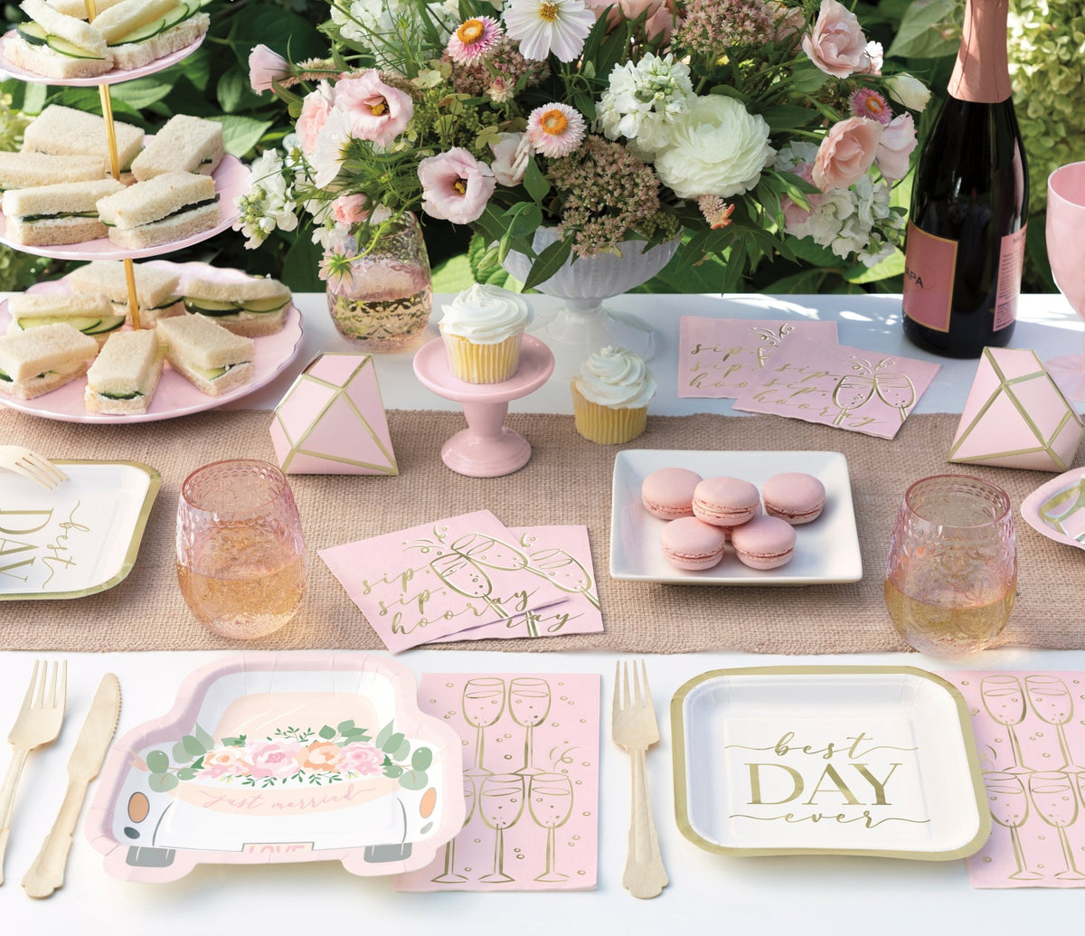 Burlap Table Runner - Stesha Party