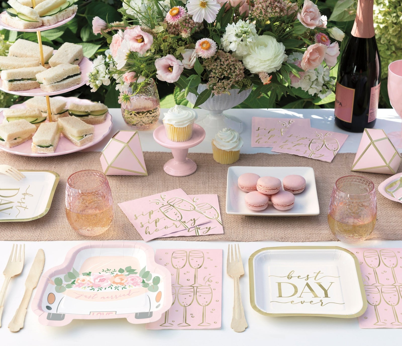 Burlap Table Runner - Stesha Party