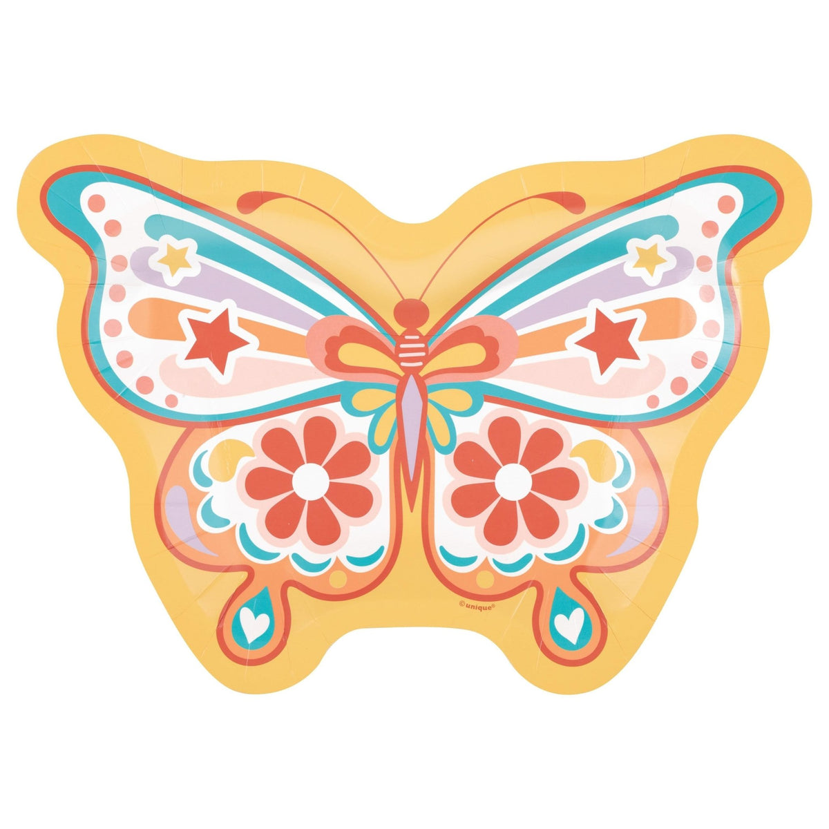 Butterfly Shaped Paper Plates 8ct - Stesha Party
