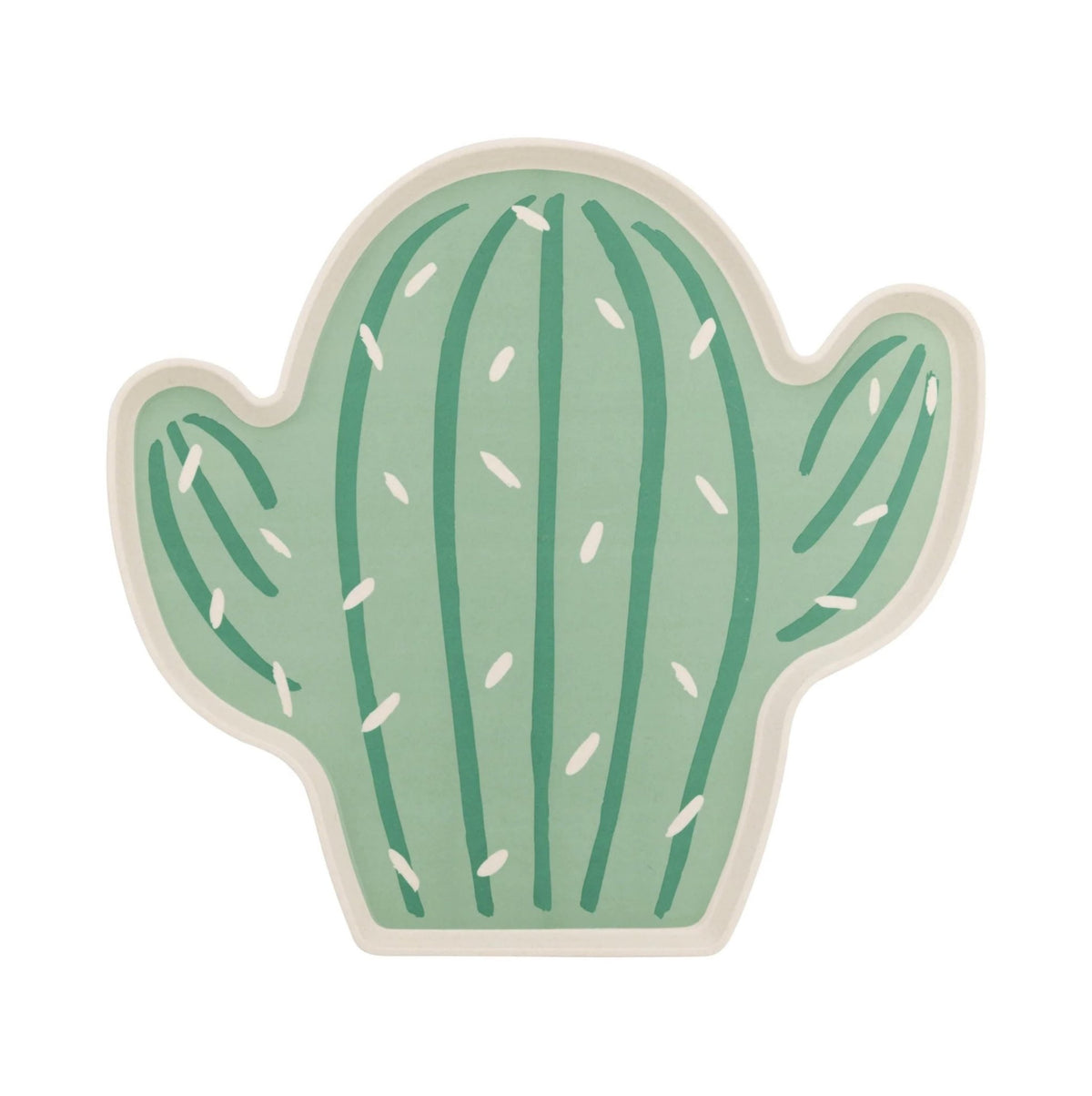 Cactus & Pink Flower Bamboo Tray Set - Stesha Party