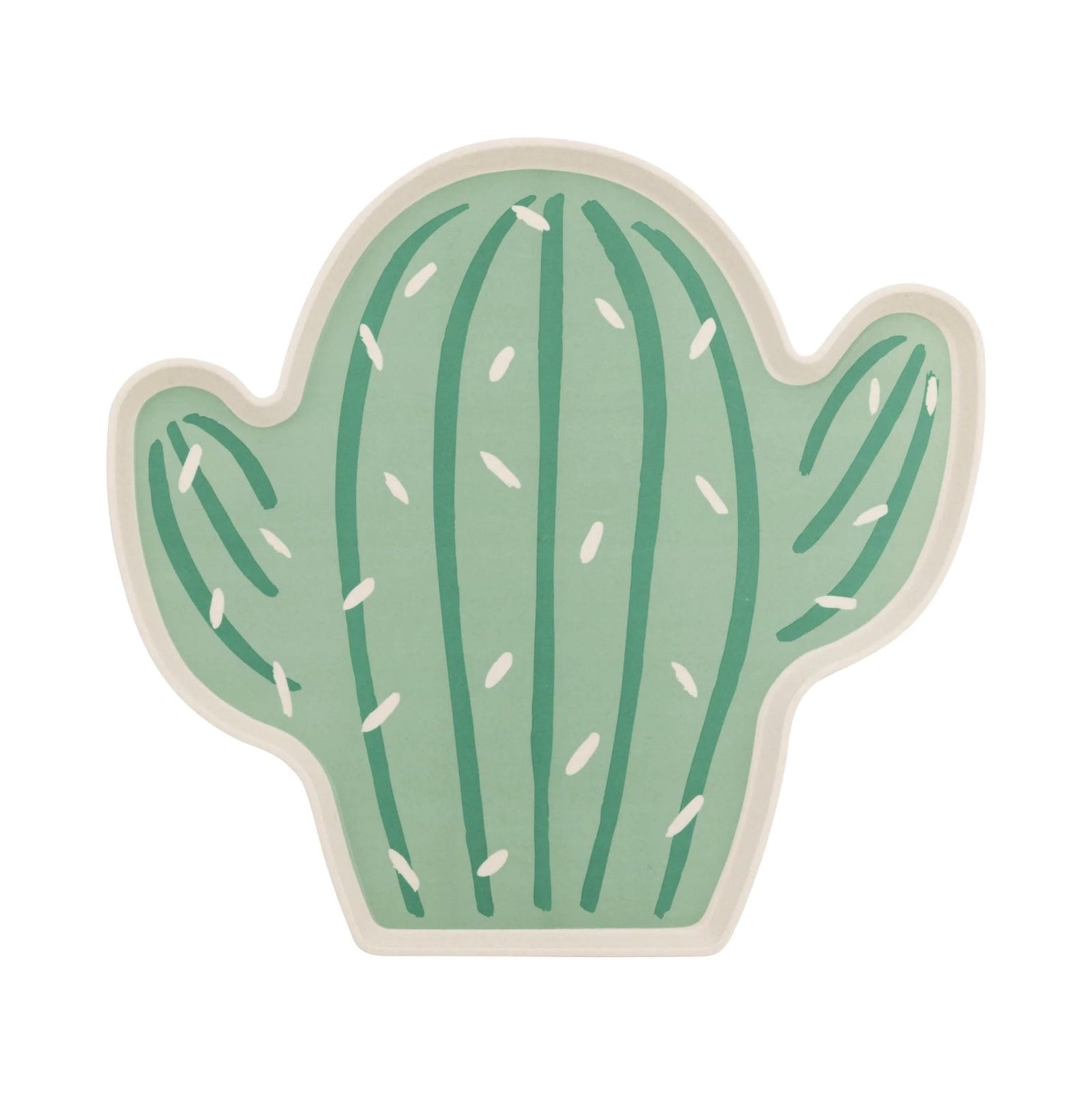 Cactus & Pink Flower Bamboo Tray Set - Stesha Party