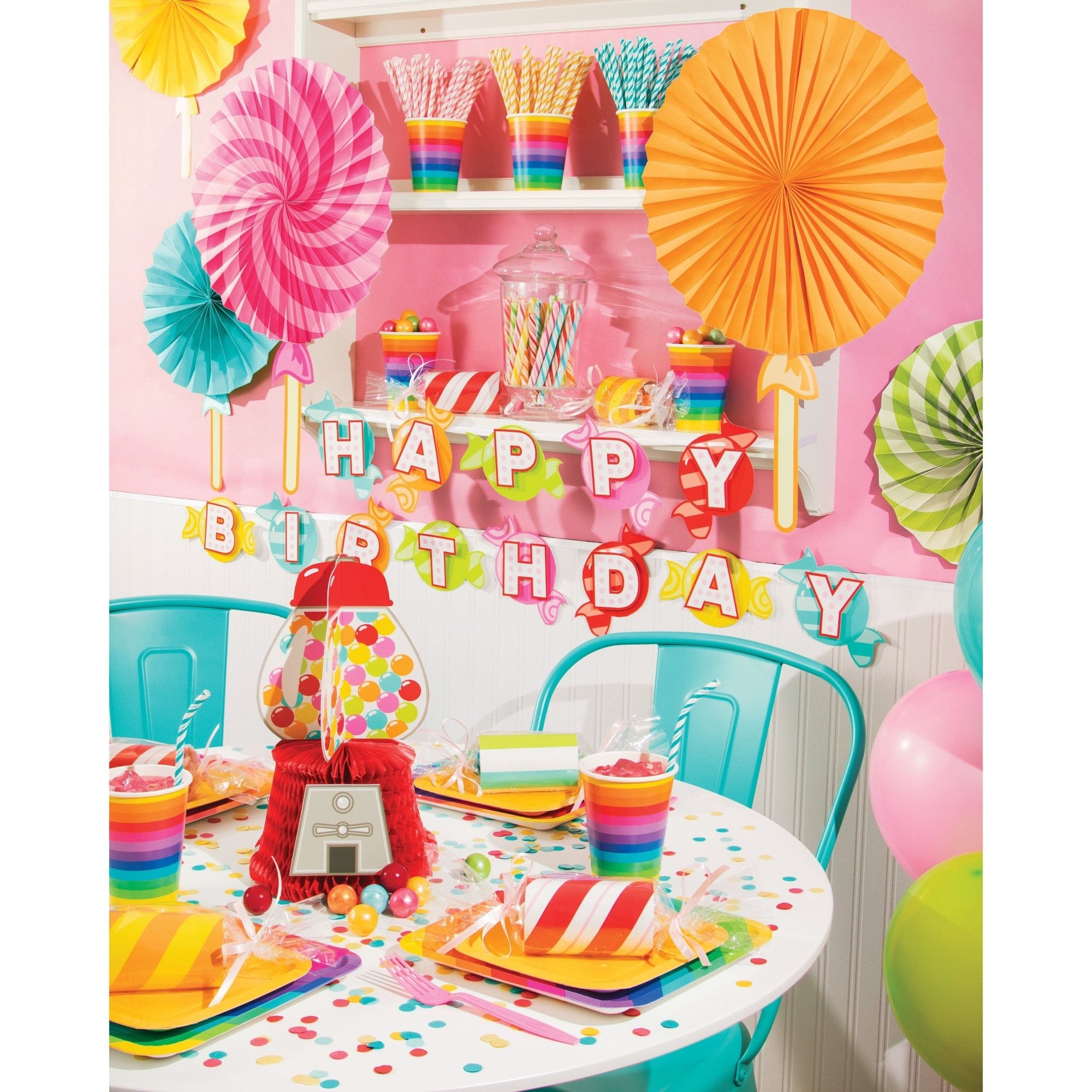 Candy Birthday Banner 7ft - Stesha Party