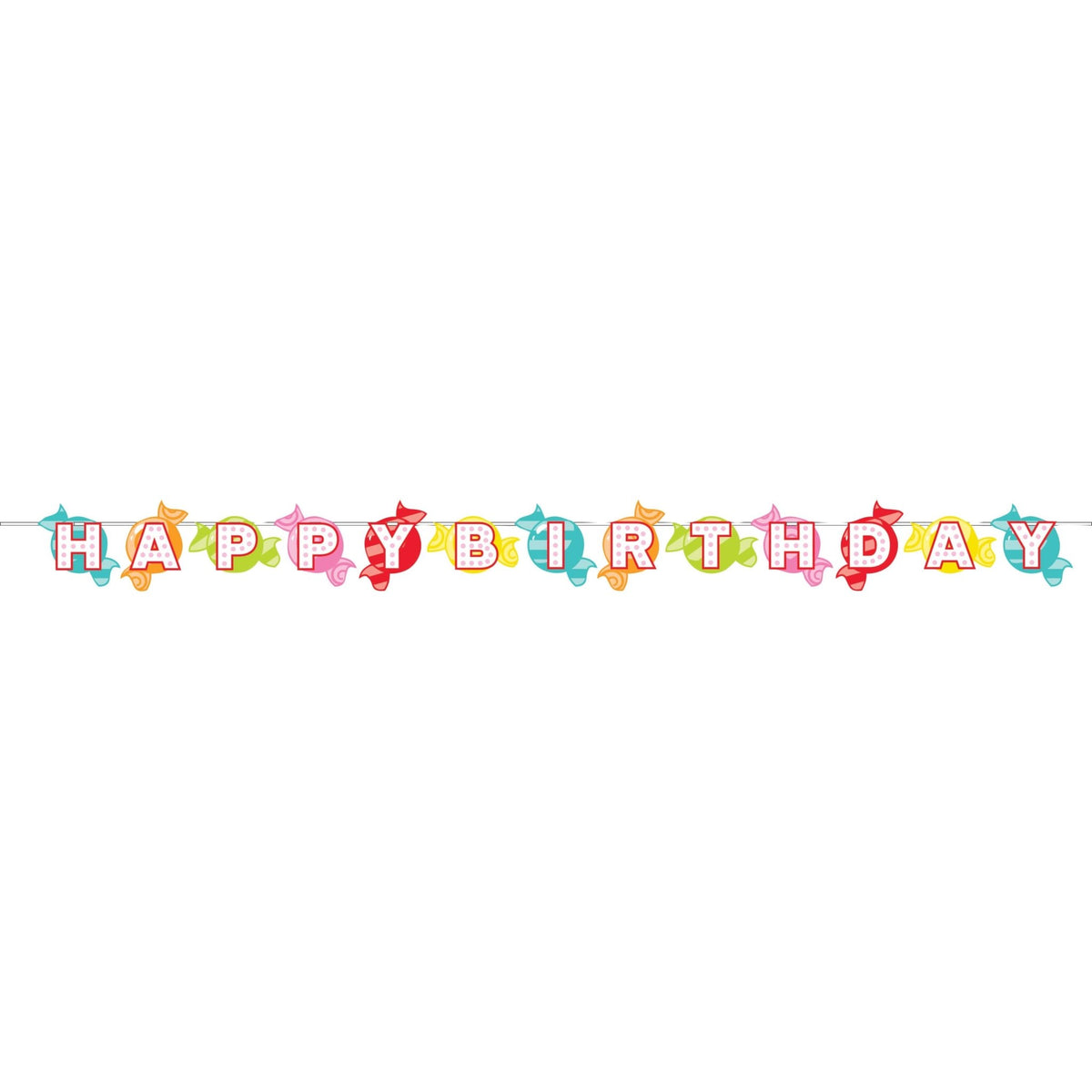 Candy Birthday Banner 7ft - Stesha Party