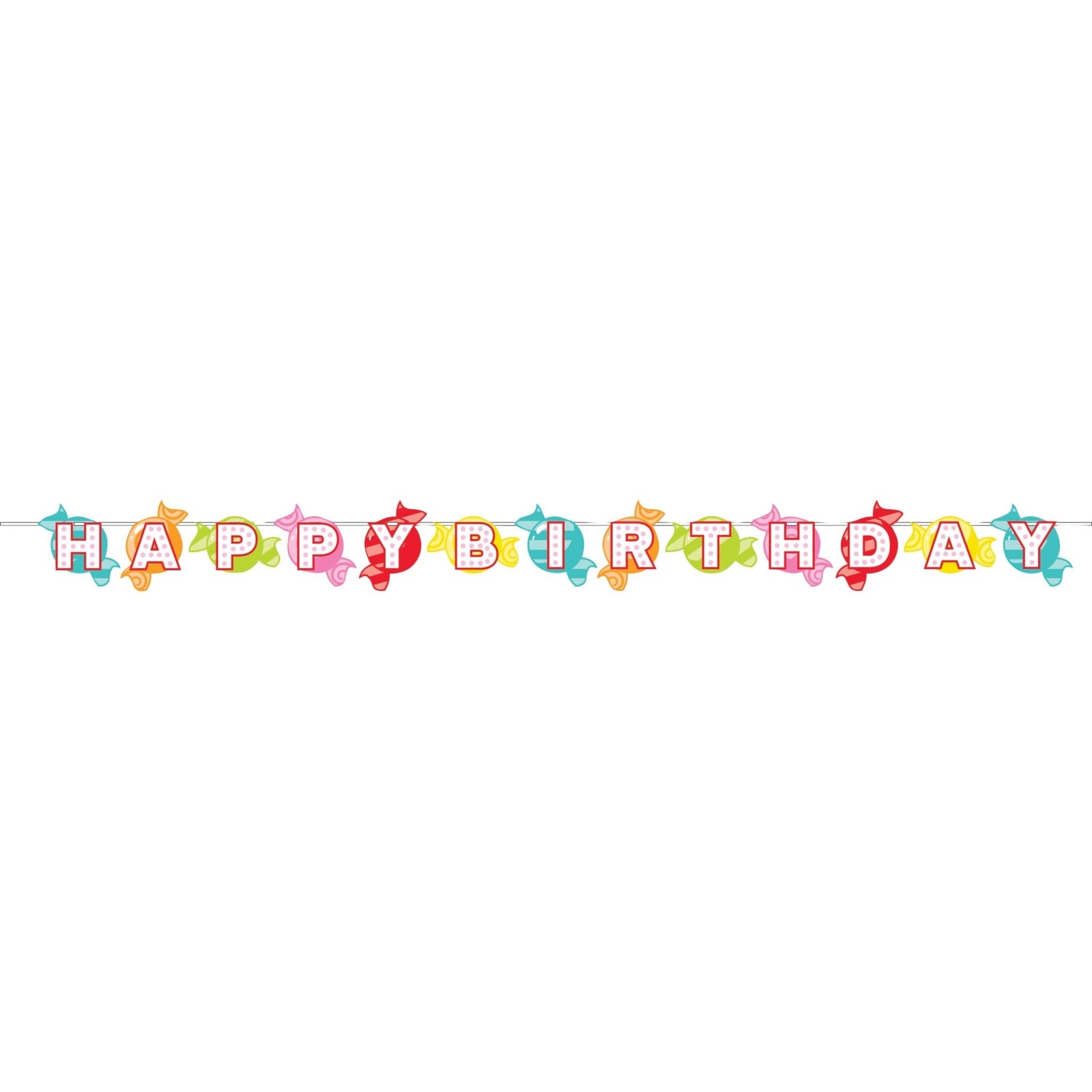 Candy Birthday Banner 7ft - Stesha Party