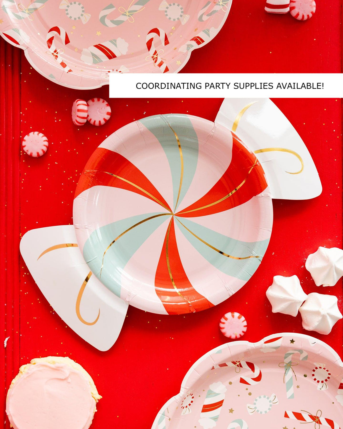 Candy Cane Lane Party Napkins - Stesha Party