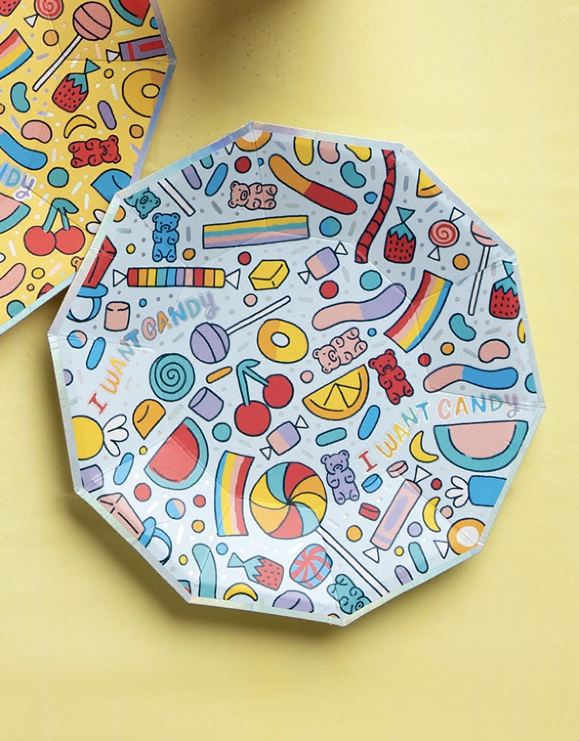 Candy Dessert Plates - Stesha Party