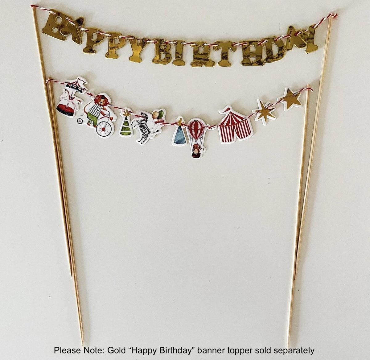 Carnival Cake Banner - Stesha Party