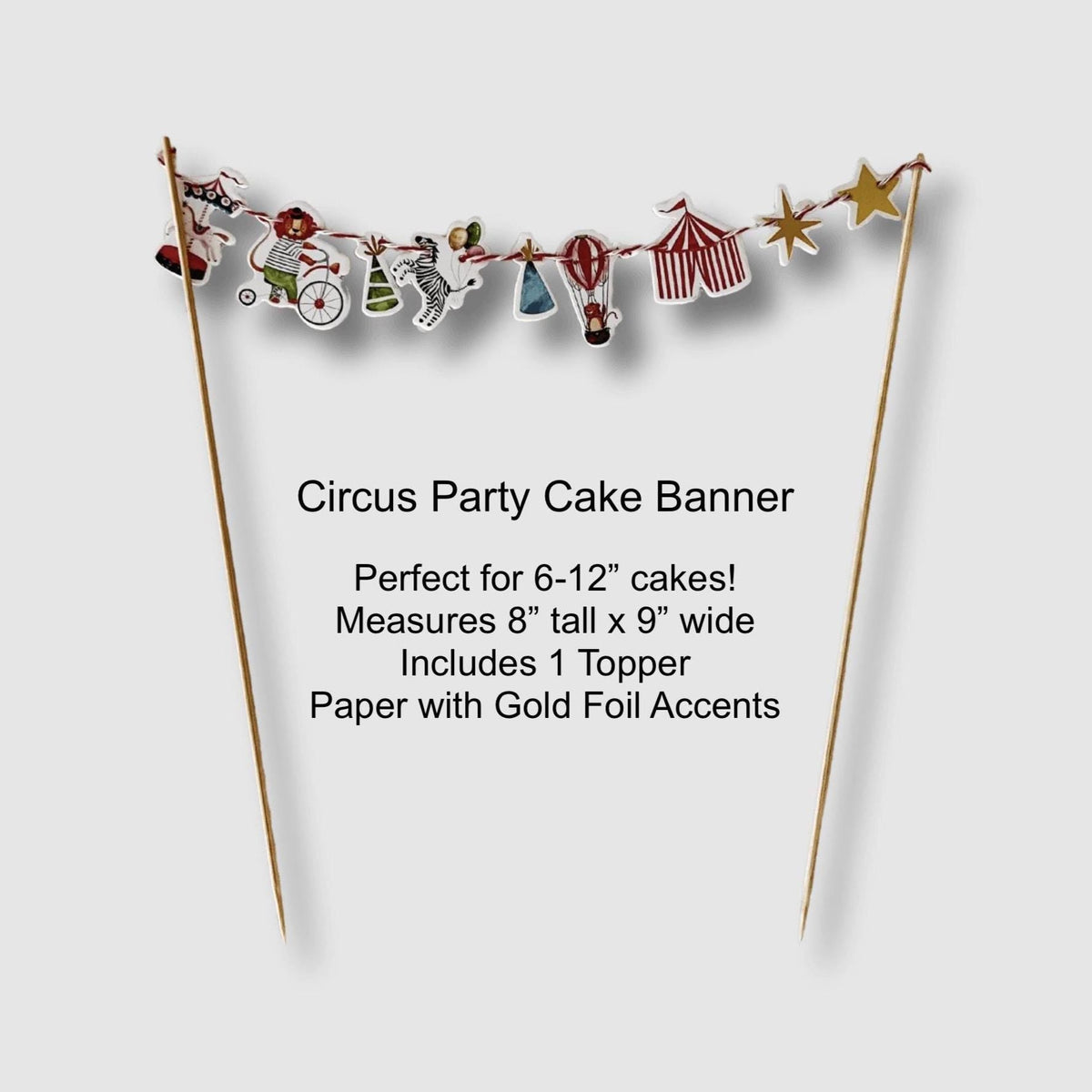 Carnival Cake Banner - Stesha Party