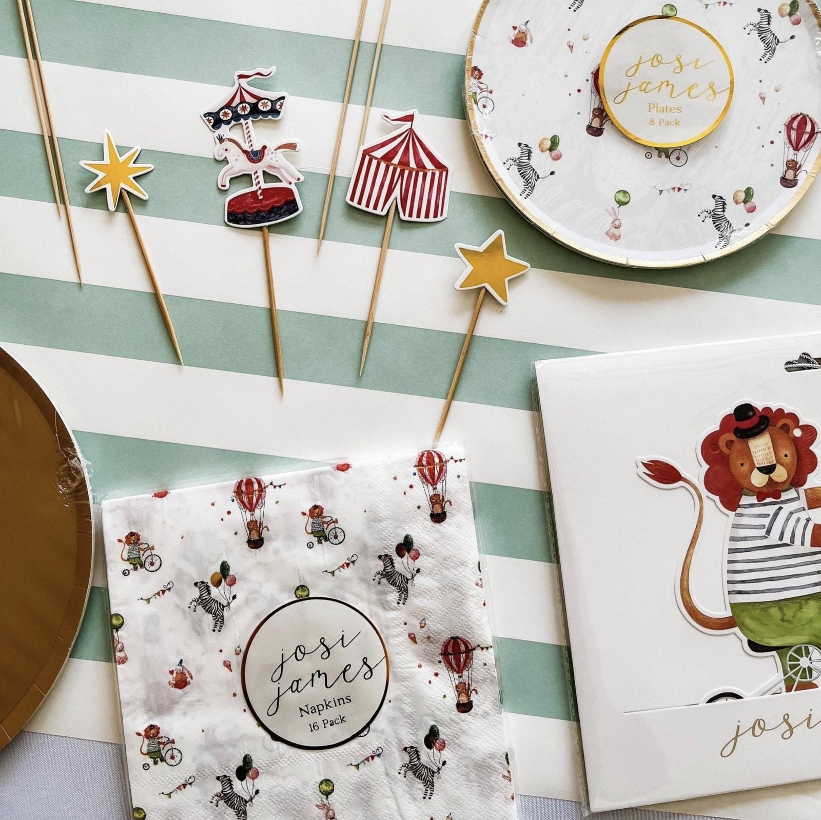 Carnival Cake Toppers 8ct - Stesha Party