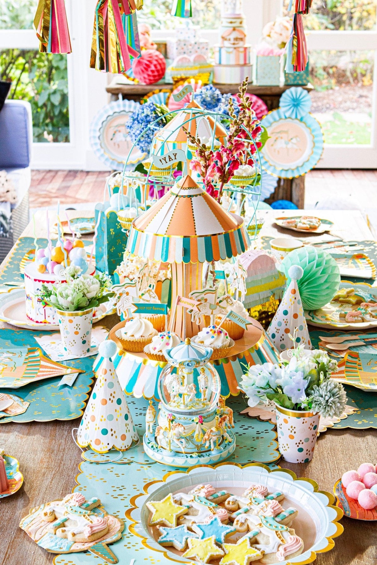 Carnival Carousel Party Platters 4ct - Stesha Party