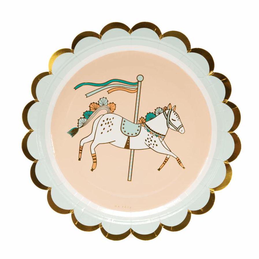 Carnival Carousel Party Platters 4ct - Stesha Party
