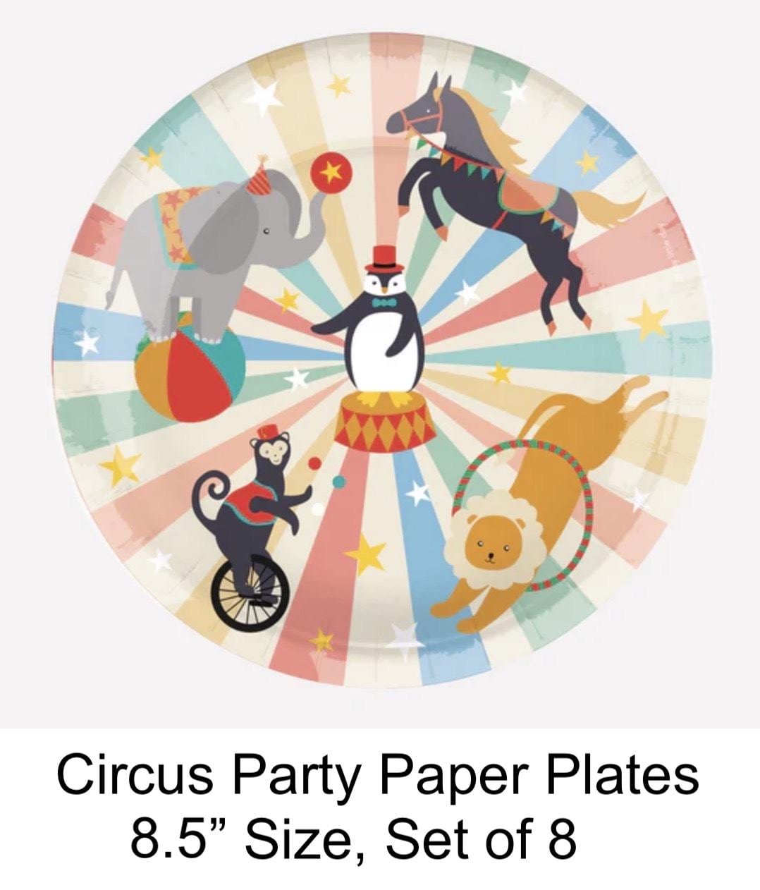 Carnival Party Plates 8ct - Stesha Party