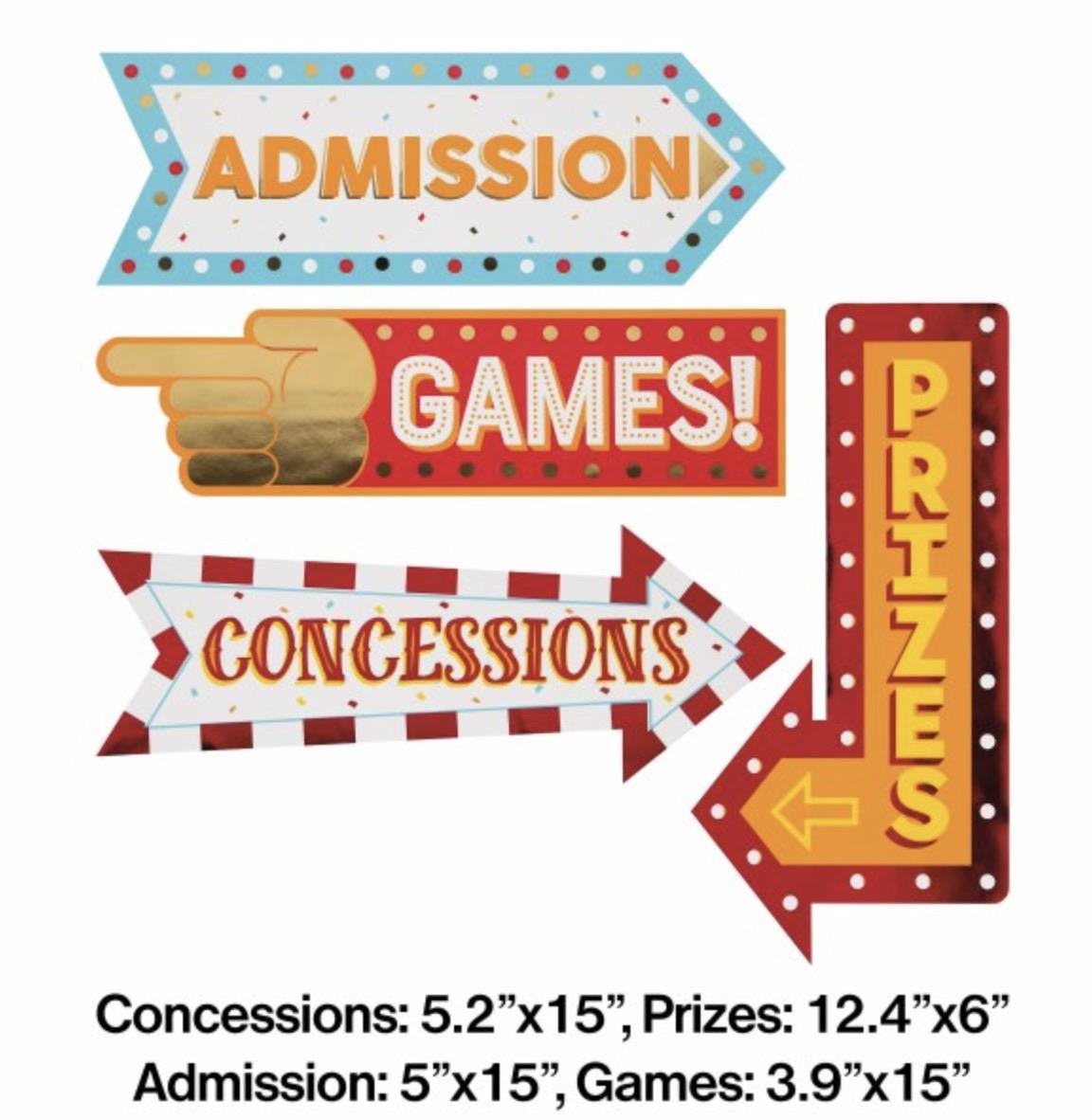 Carnival Party Sign Set - Stesha Party