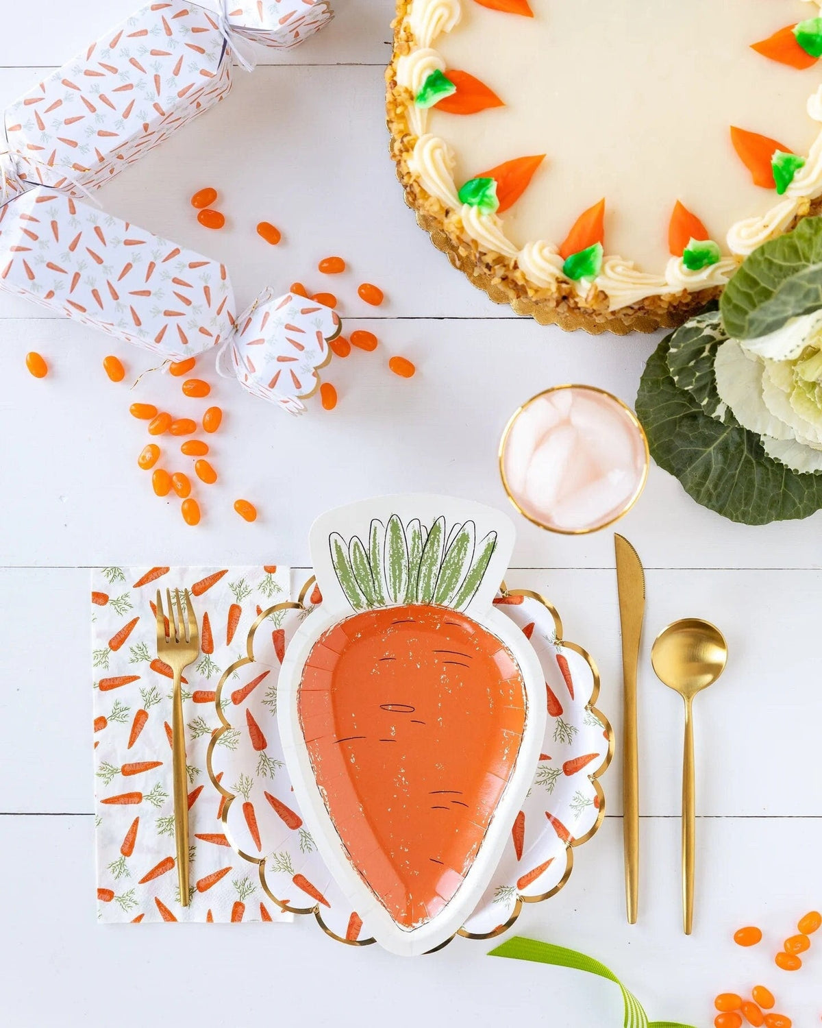 Carrot Paper Plates 8ct - Stesha Party