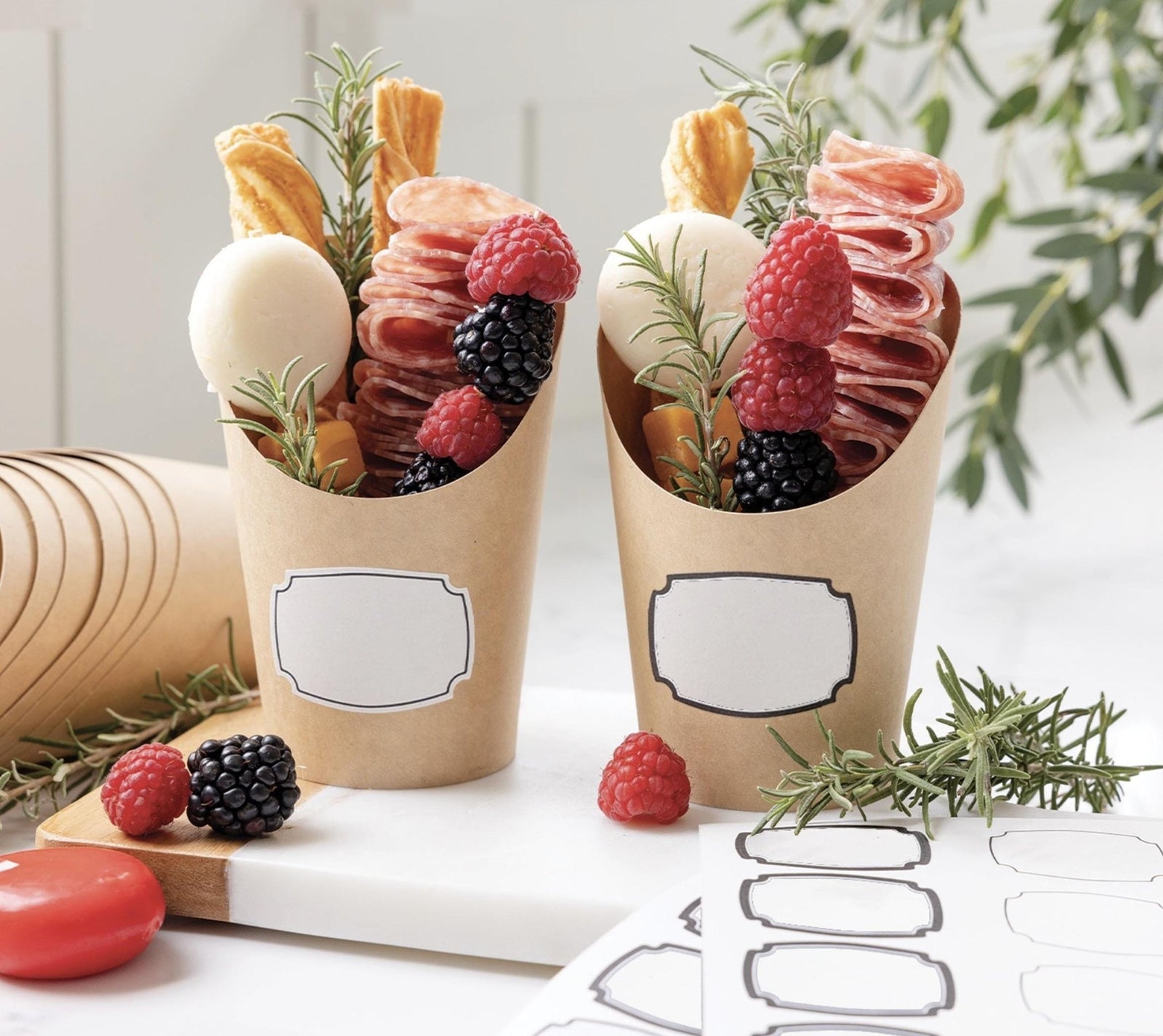 Charcuterie Cups with Labels 24ct - Stesha Party