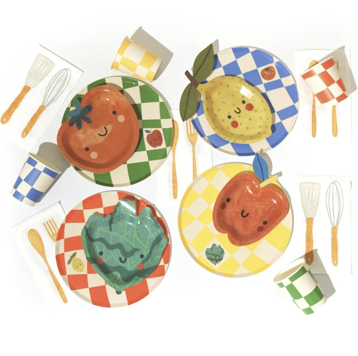 Checkered Party Cups - Stesha Party