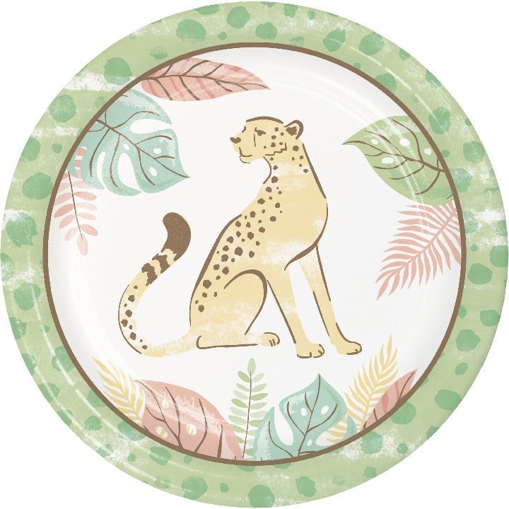 Cheetah Party Plates - Stesha Party