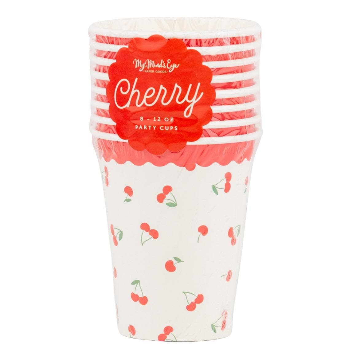 Cherry Party Cups 8ct - Stesha Party