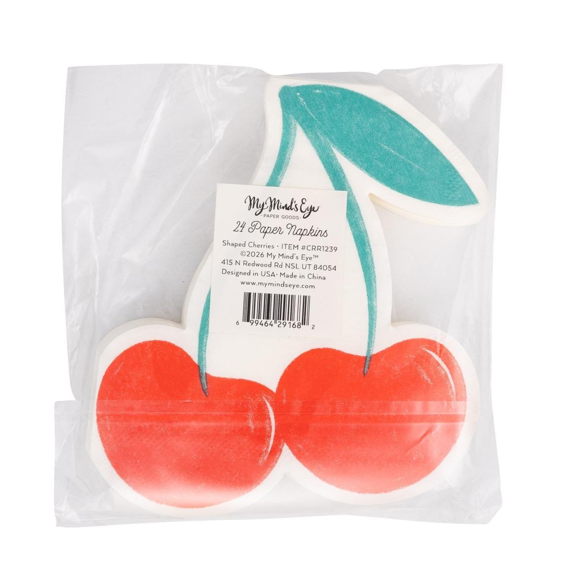 Cherry Shaped Napkins 24ct - Stesha Party