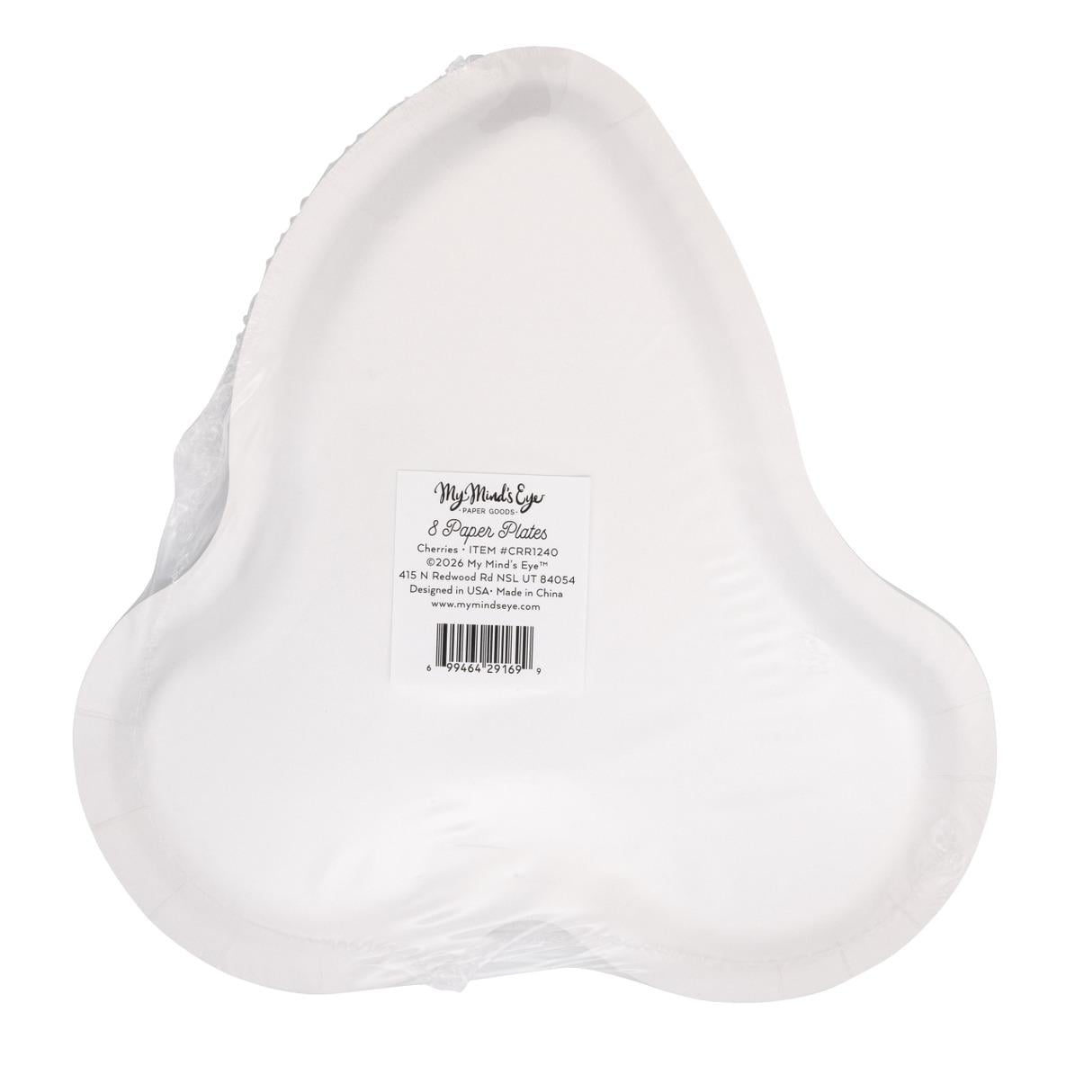 Cherry Shaped Plates 8ct - Stesha Party