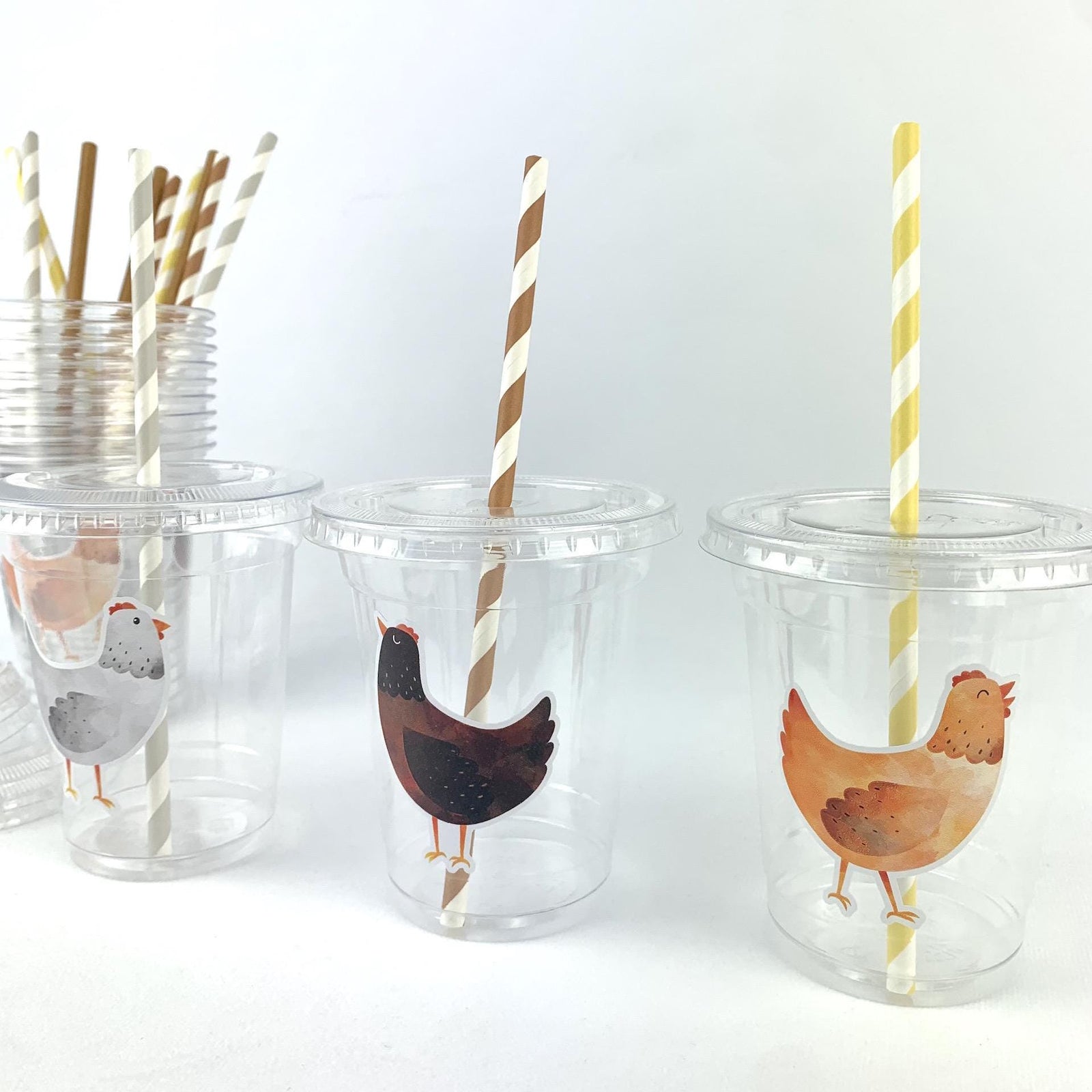 Chicken Party Cups - Stesha Party
