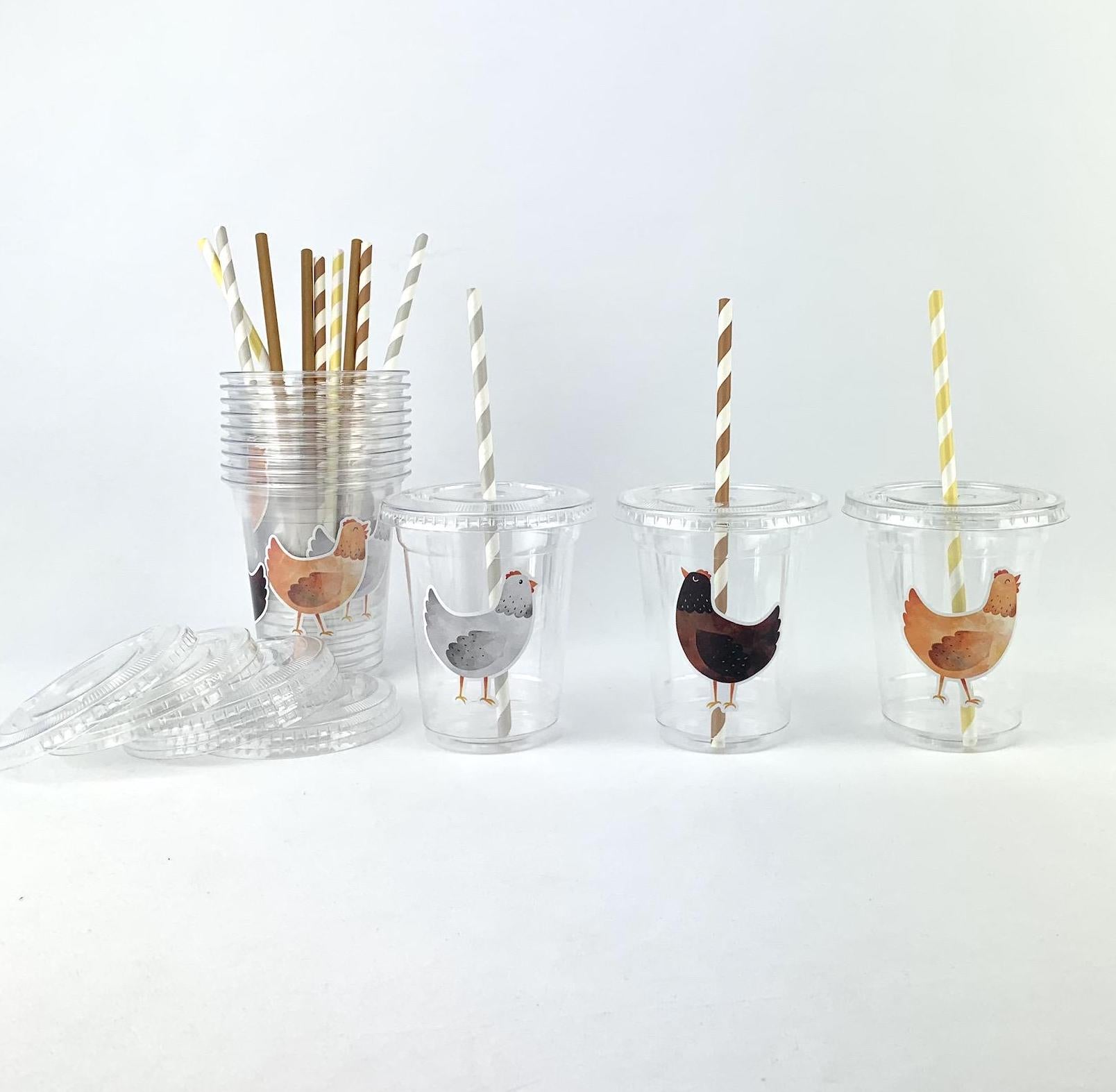 Chicken Party Cups - Stesha Party