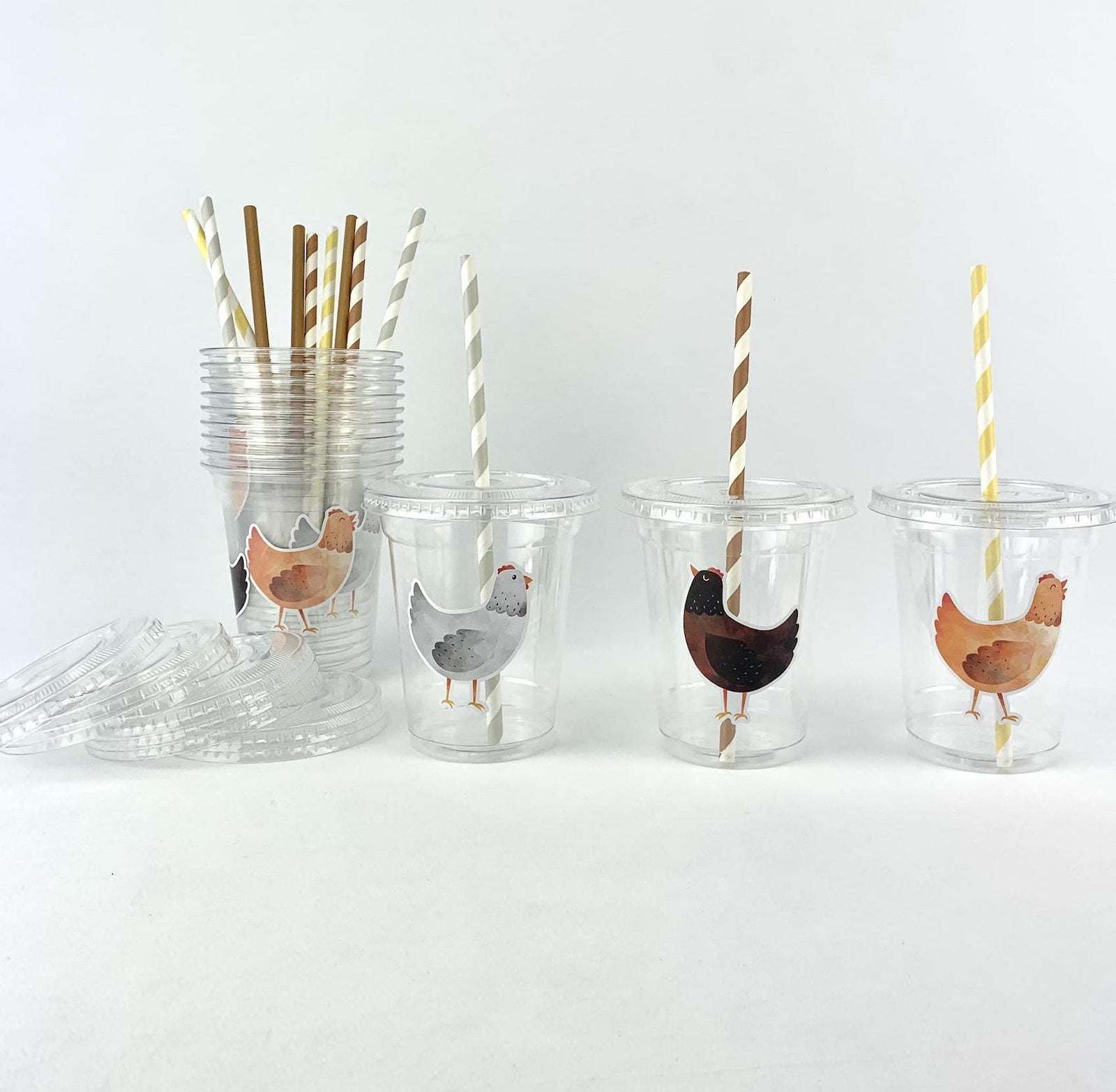 Chicken Party Cups - Stesha Party