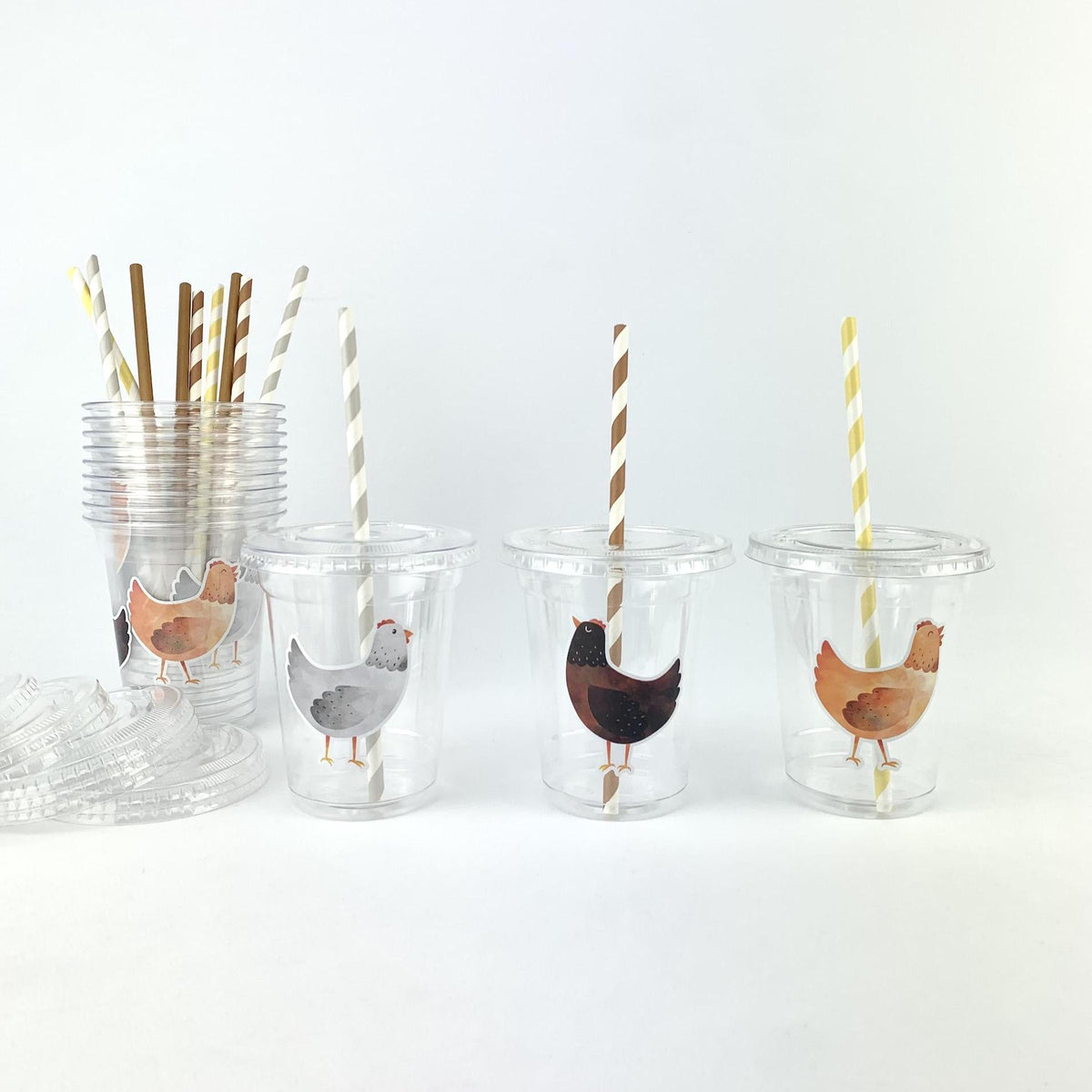 Chicken Party Cups - Stesha Party